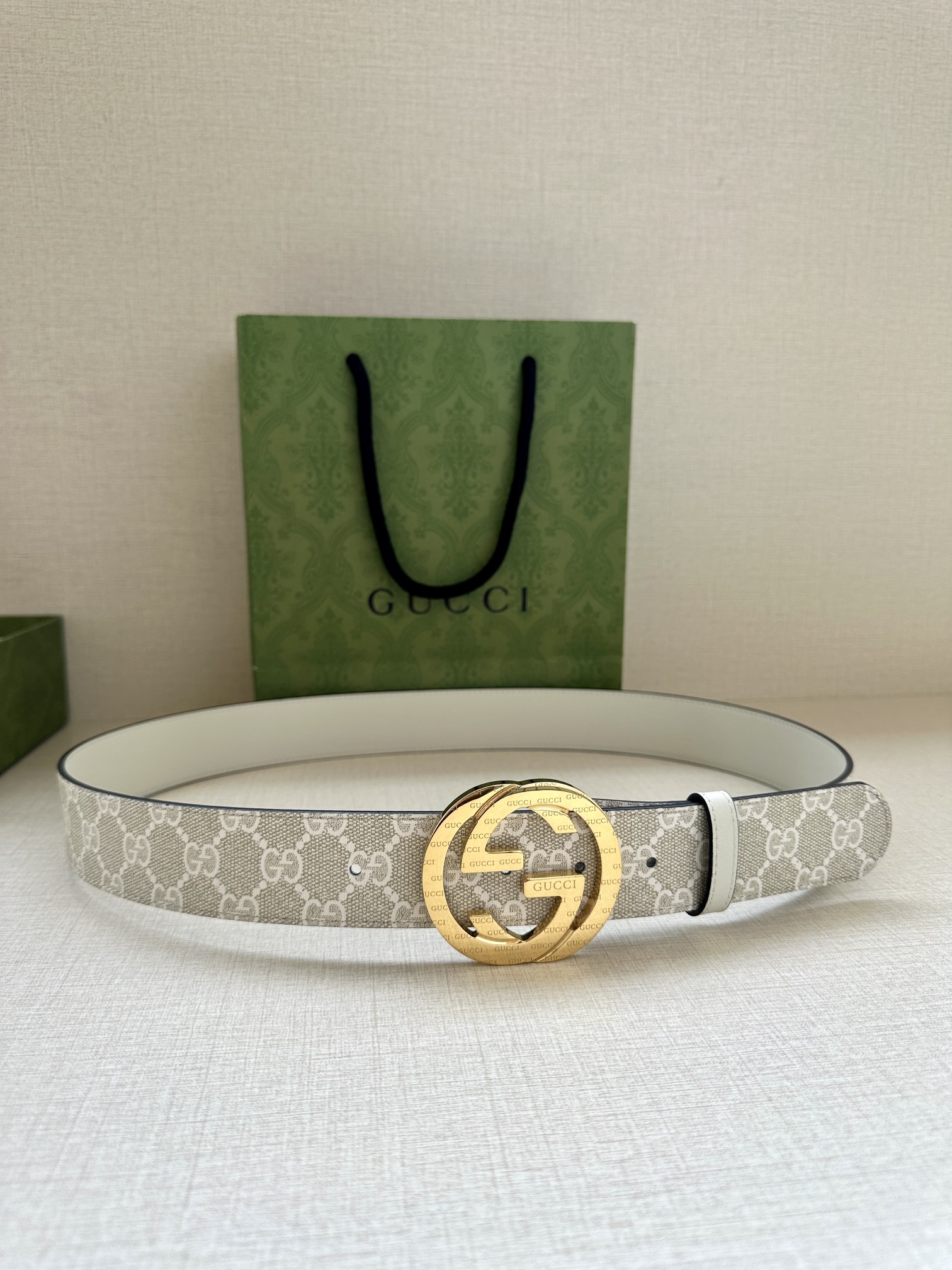 宽度3.8cmGUCCI经典双G标识