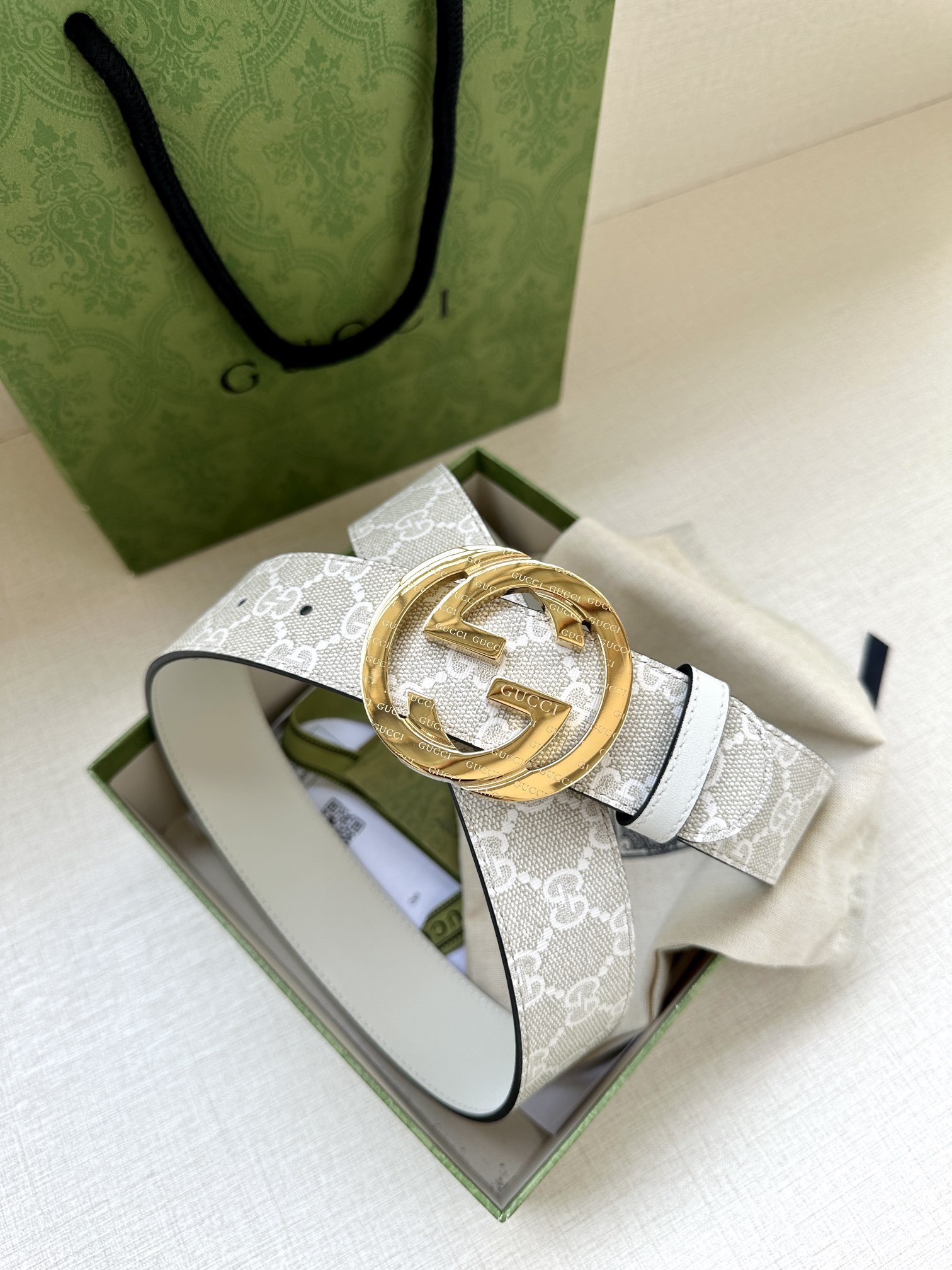 宽度3.8cmGUCCI经典双G标识