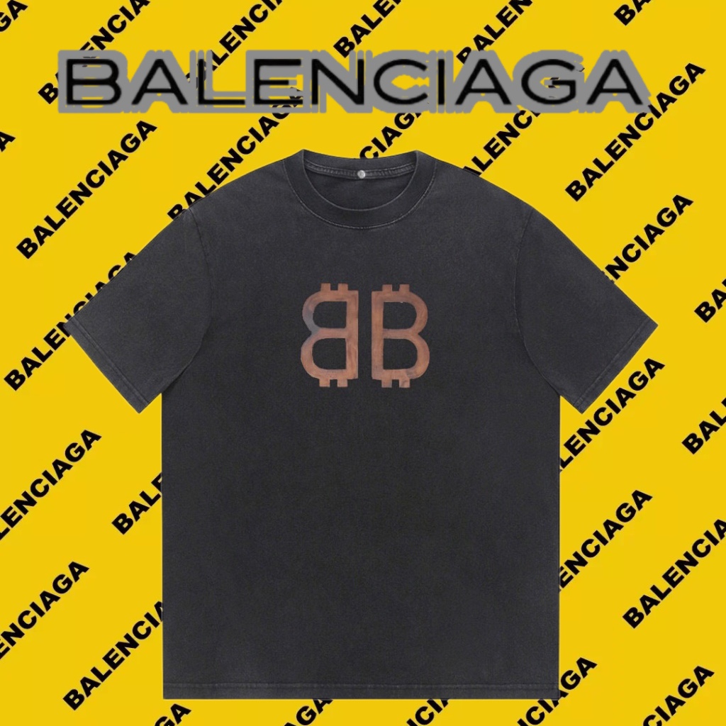 Balenciaga Knockoff
 Abbigliamento T-Shirt Nero Blu Verde Rosso Bianco Unisex Cotone Vintage