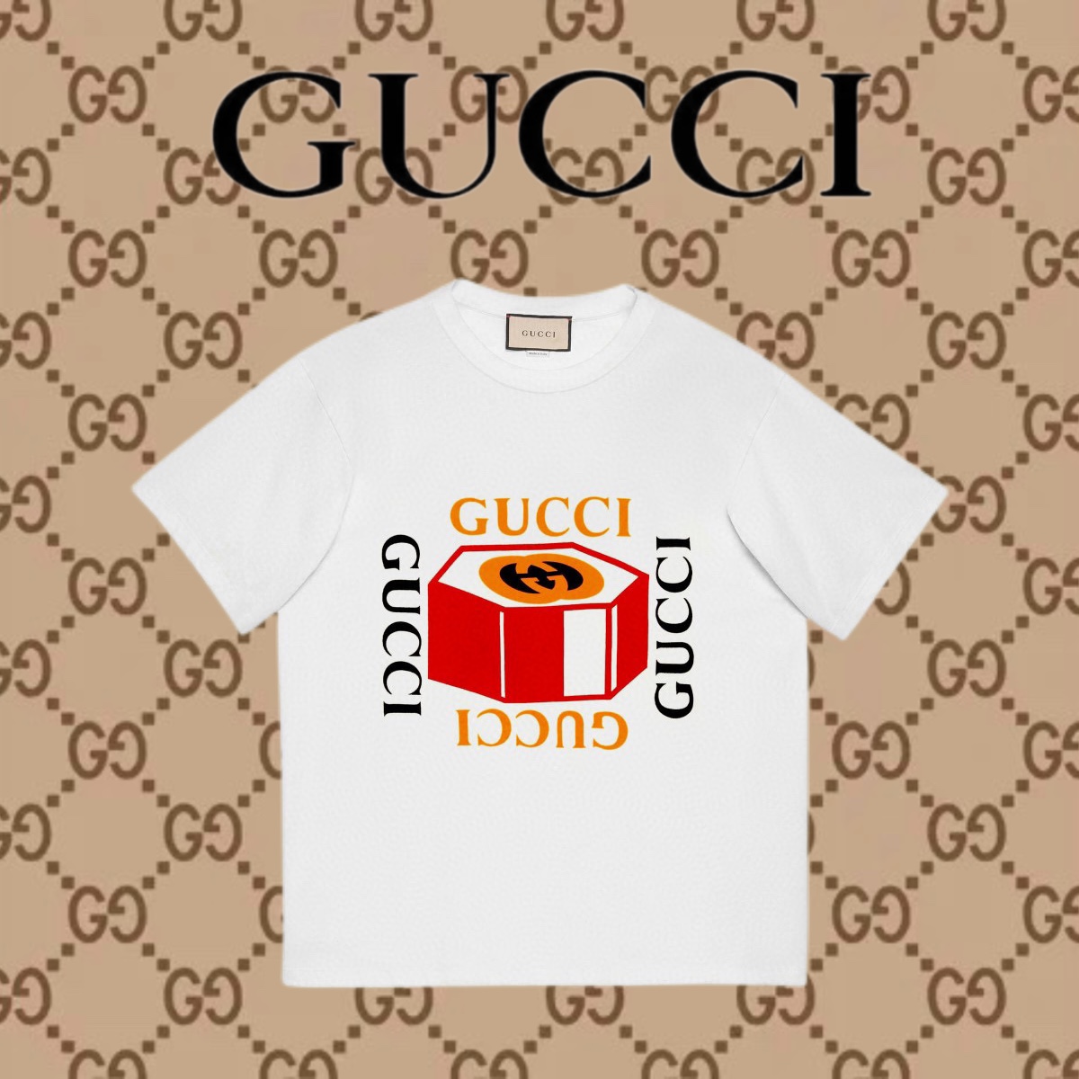 Gucci Acquistare
 Abbigliamento T-Shirt Stampa Unisex Cotone pettinato Vintage Maniche corte