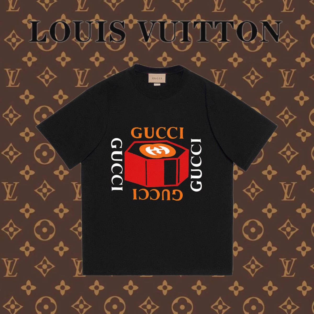 Gucci Abbigliamento T-Shirt Stampa Unisex Cotone pettinato Vintage Maniche corte