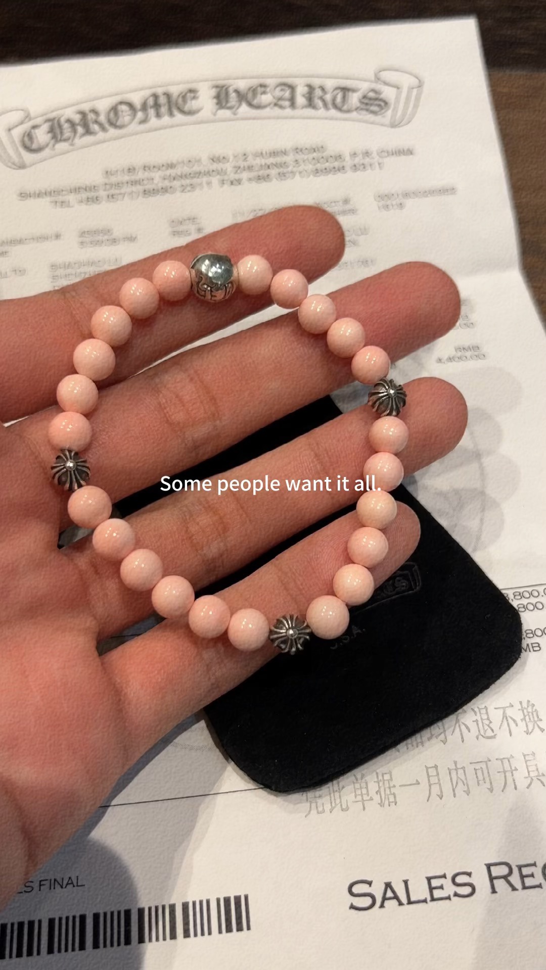 Silver bead bracelet