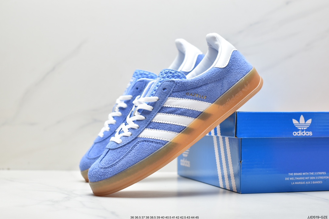 Adidas Originals Gazelle Indoor clover retro non-slip wear-resistant low-cut sneakers HQ8717