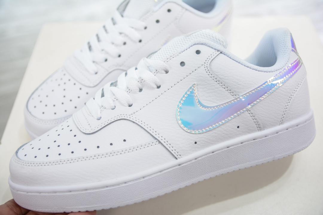 Nike Court Vision Low white colorful hook low-top versatile breathable casual sports sneakers CW5596-100