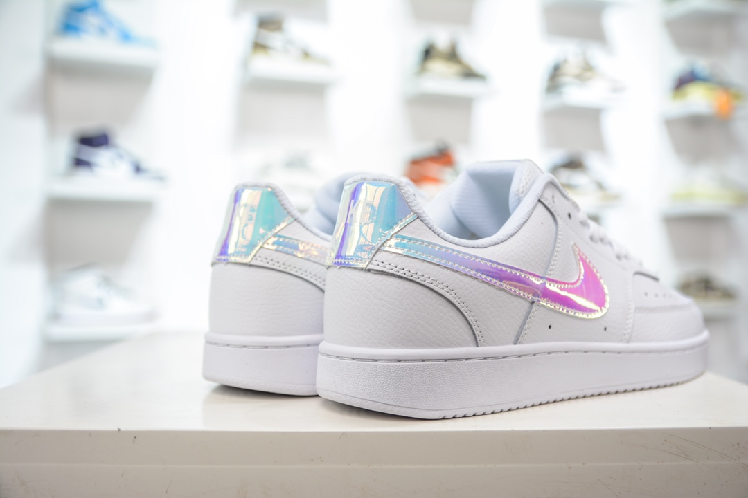 Nike Court Vision Low white colorful hook low-top versatile breathable casual sports sneakers CW5596-100