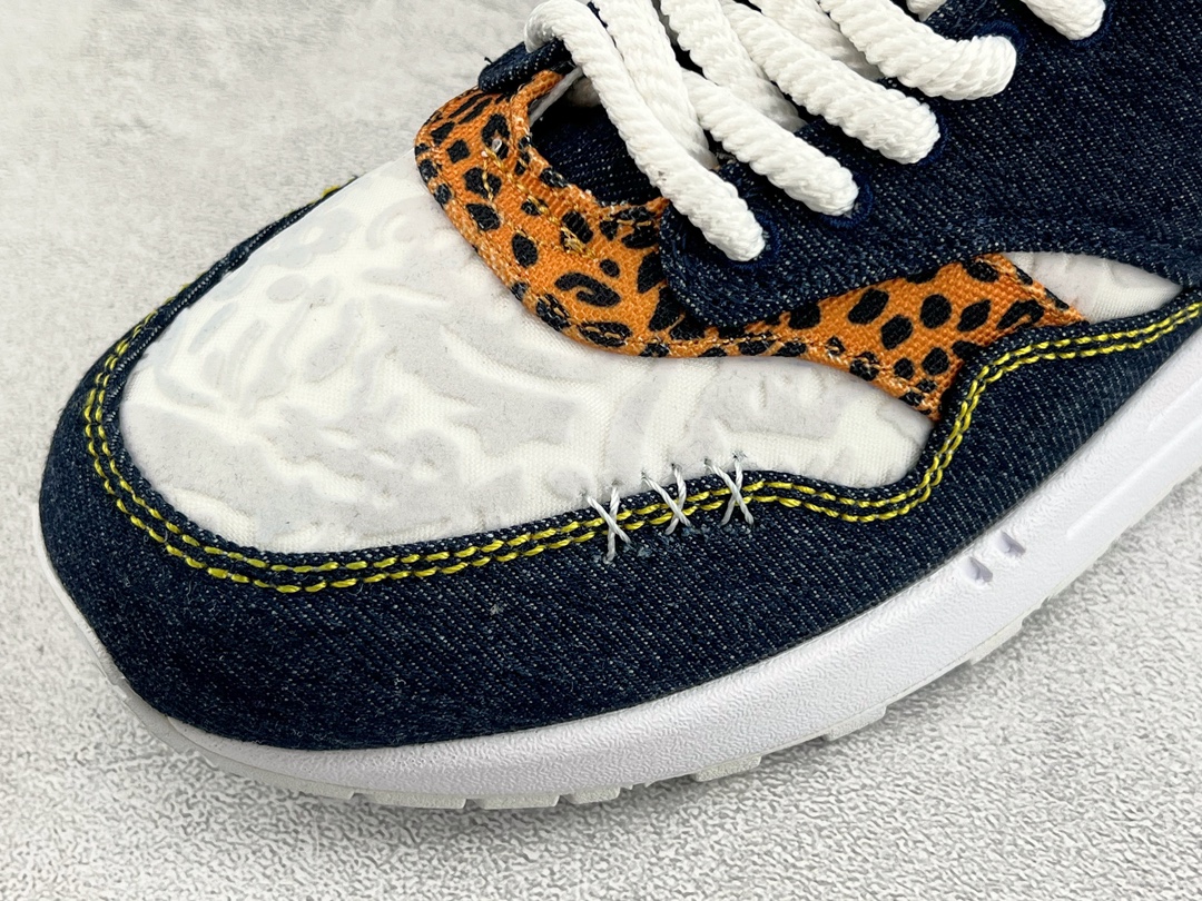 Detalles Nike Air Max 1 Premium "Denim Leopard" blanco azul