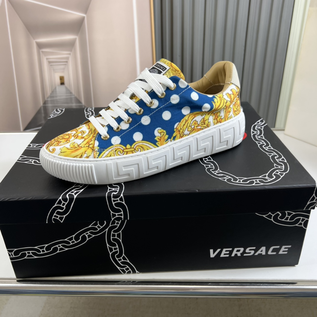 Fábrica Recién llegado ~ Versace Versace último estilo de pasarela🔗 Venta caliente para parejas❤️💚 🌟Suela:…