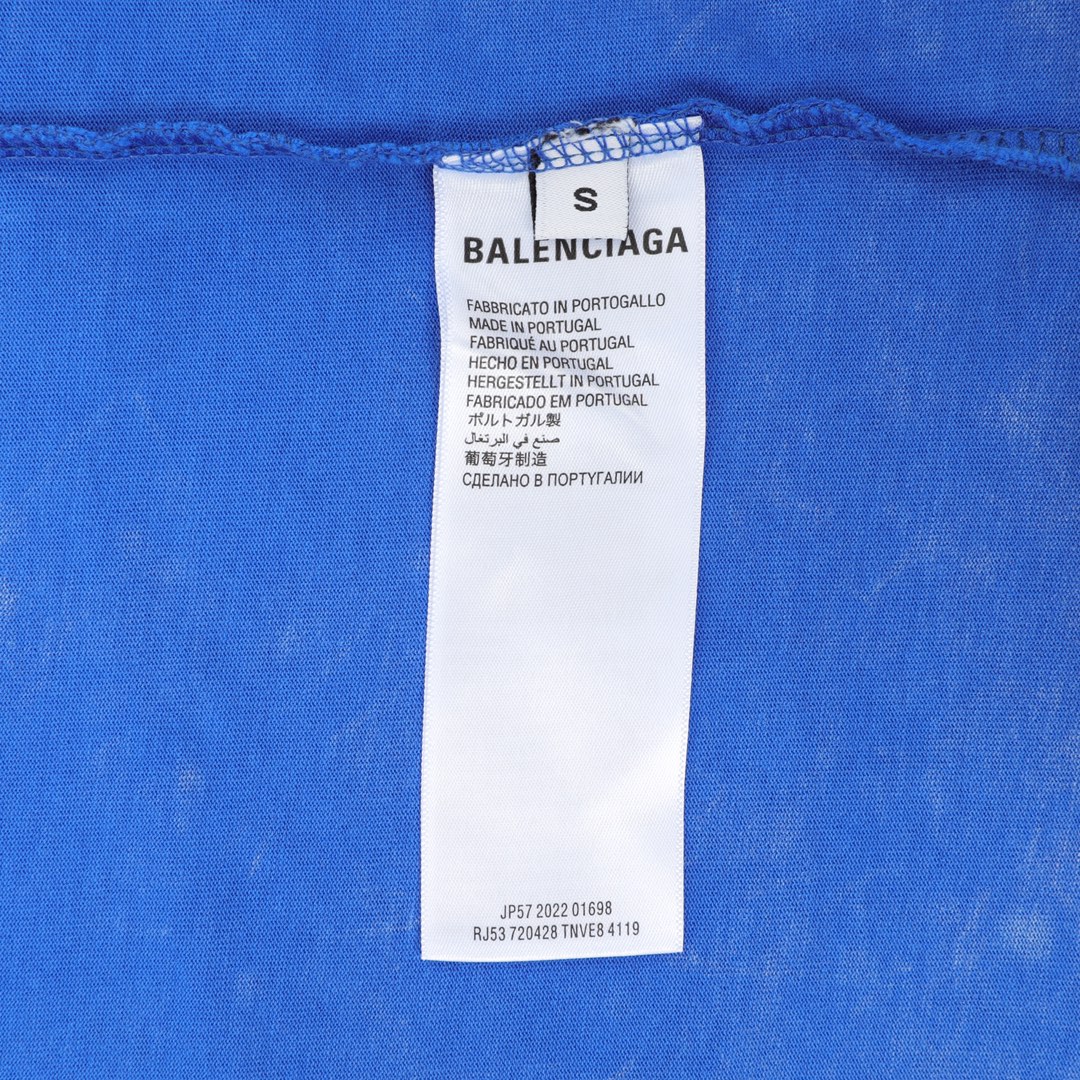 Balenciaga/巴黎世家 锁扣麦穗水洗短袖