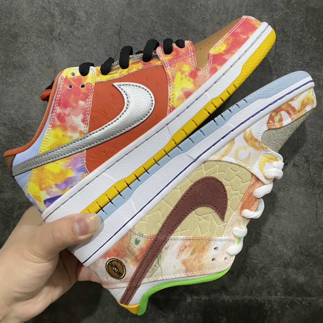 图片[5]-【Z版纯原】NK SB Dunk Low 食神鸳鸯扎染 CV1628-800n原盒原配 原厂冲刀 超高清洁度全鞋零毛边皮料切割全套原楦原模倾力打造完美版型SIZE：36-47.5-莆田鞋批发中心