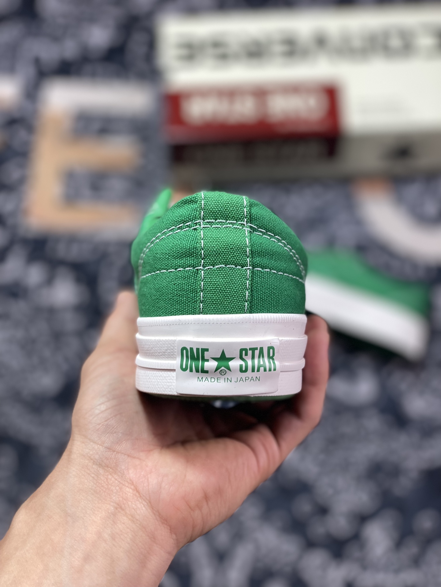 Japanese version of ONE STAR green high-gloss era returns Nissan TIMELINE CONVERSE ONE STAR J VTG CANVAS Japanese trendy retro classic 23SS green canvas shoes