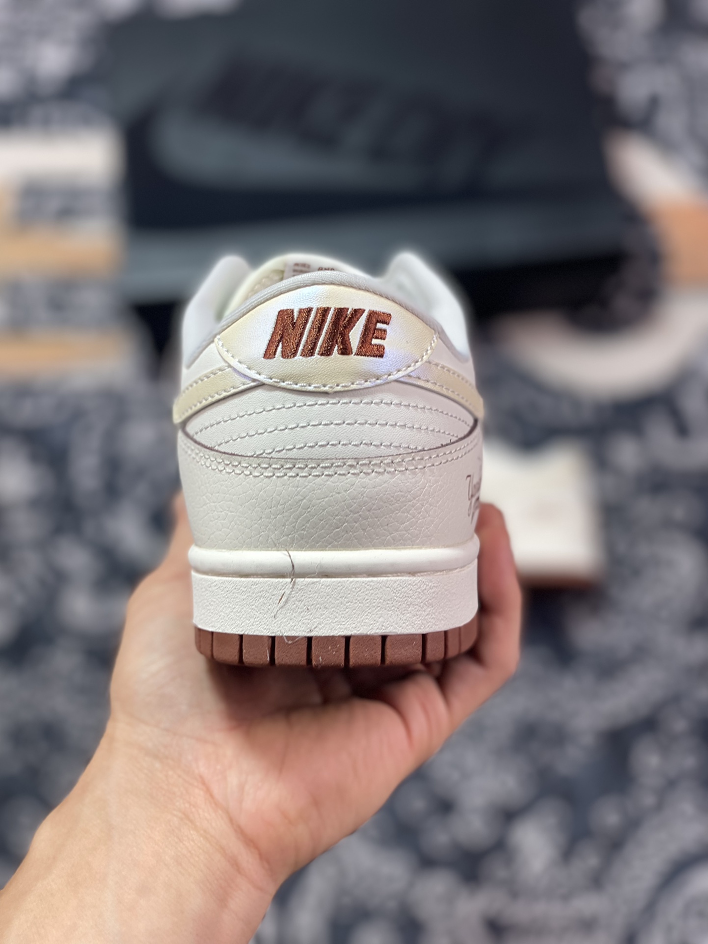 240 原装级别 Nike Dunk Low Retro ”DIY高端定制“MLB联名米浅棕 FC1688-107