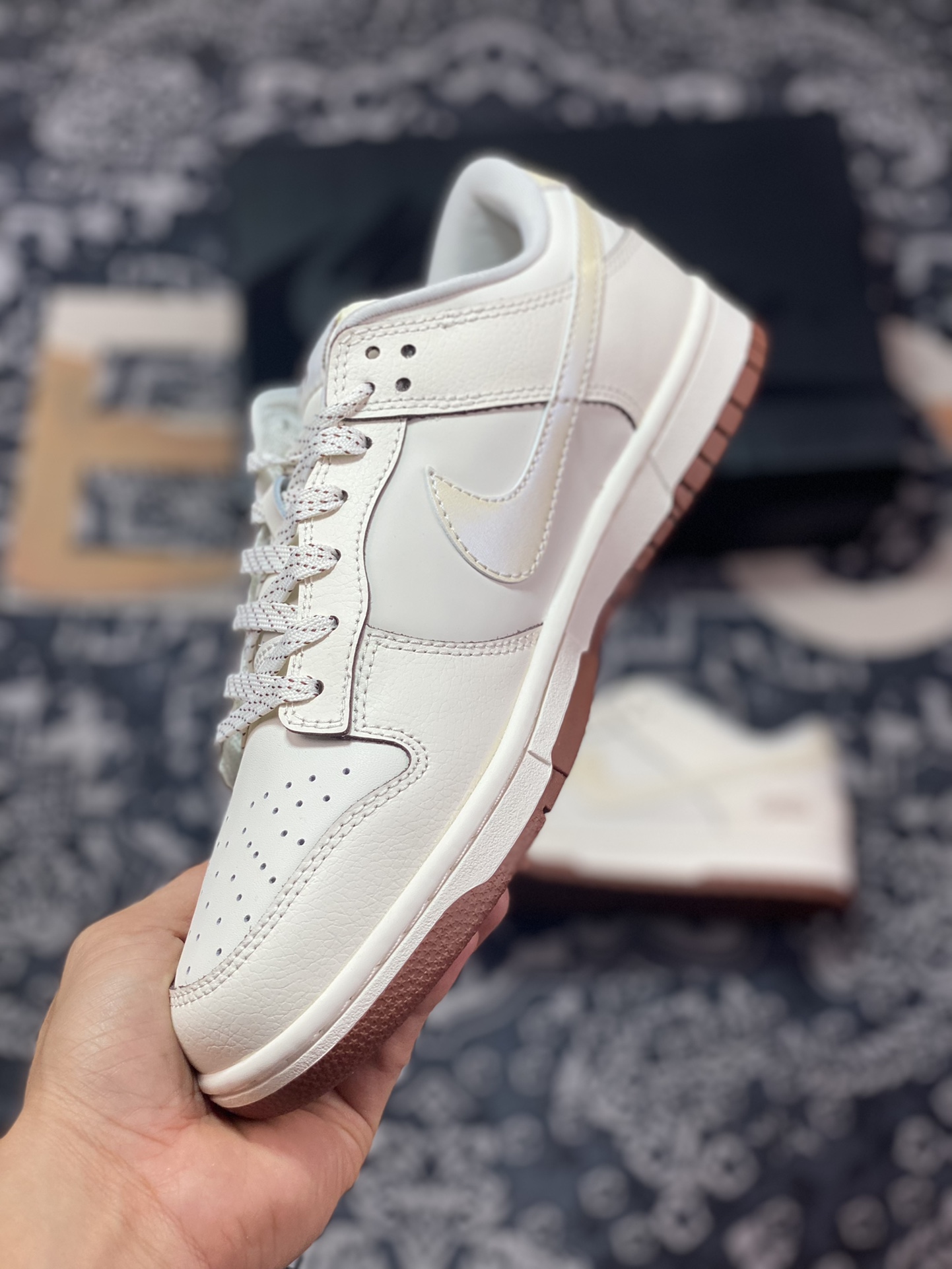 240 原装级别 Nike Dunk Low Retro ”DIY高端定制“MLB联名米浅棕 FC1688-107