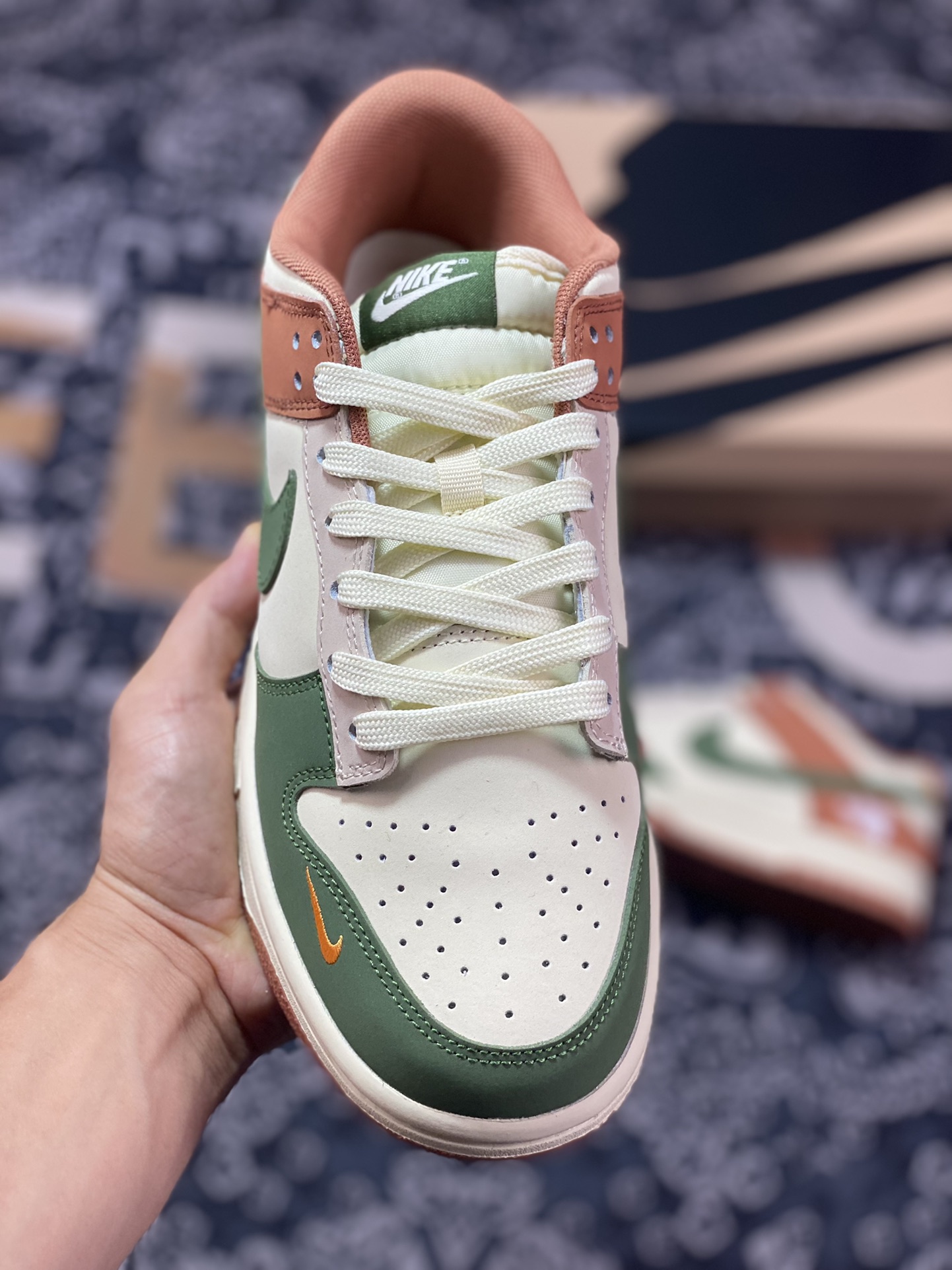 260 原装级别 Nike Dunk Low Retro ”DIY高端定制“北面联名青雾棕 DD1391-105