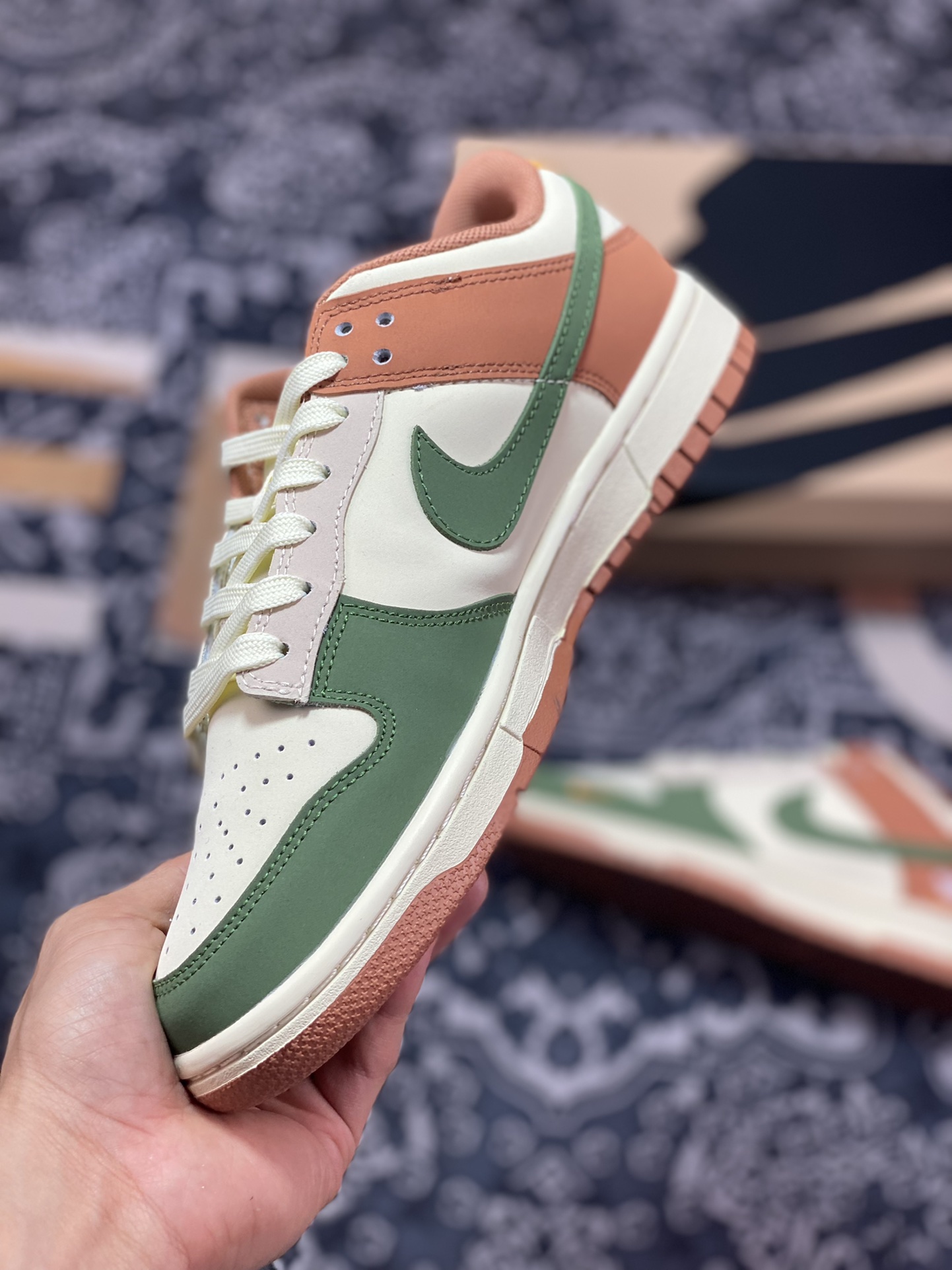 260 原装级别 Nike Dunk Low Retro ”DIY高端定制“北面联名青雾棕 DD1391-105