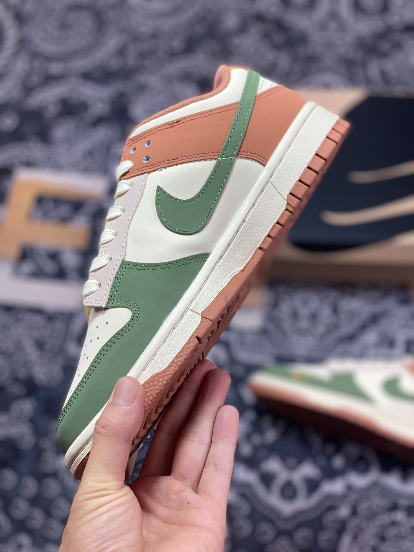 260 原装级别 Nike Dunk Low Retro ”DIY高端定制“北面联名青雾棕 DD1391-105