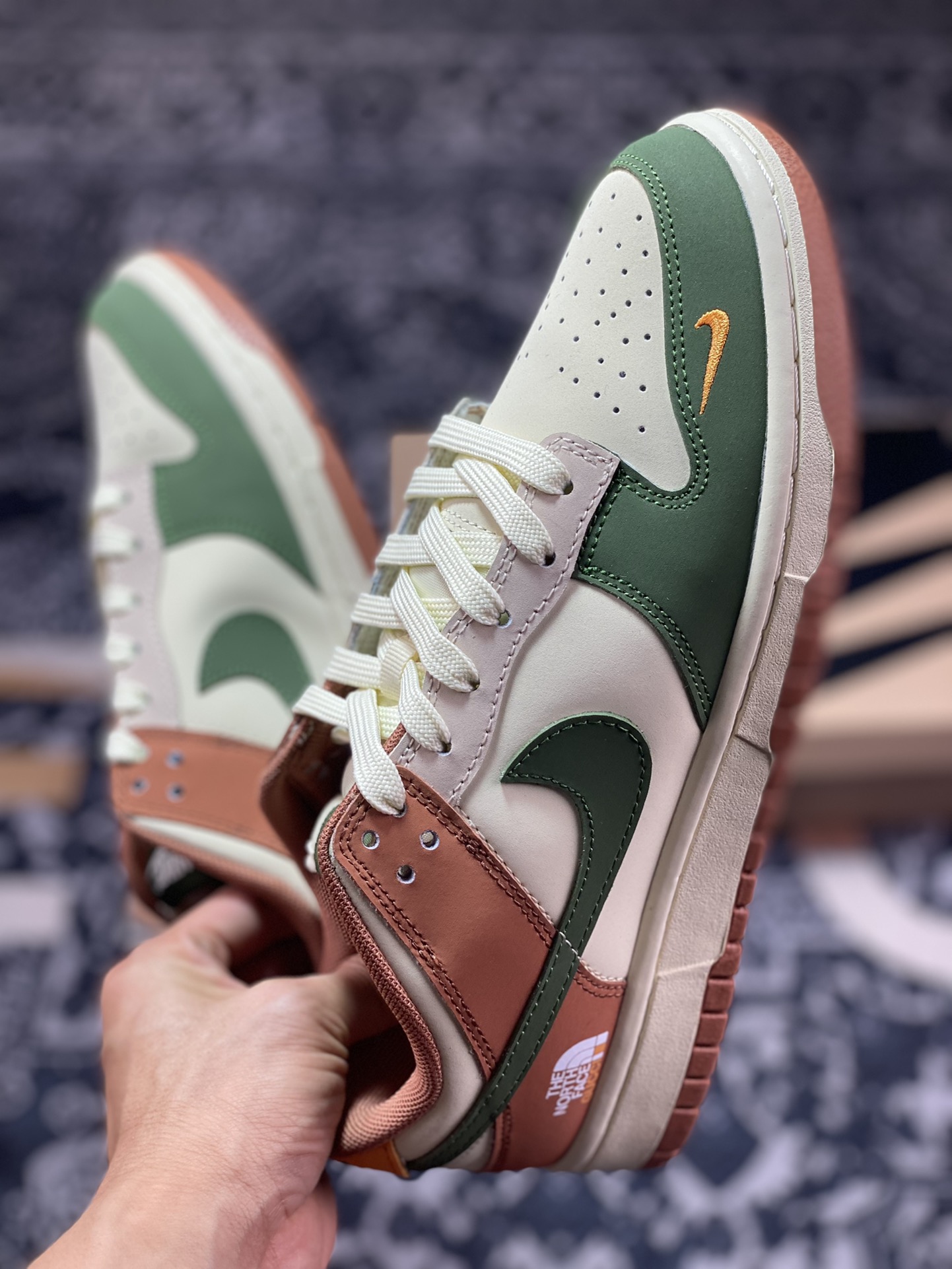 260 原装级别 Nike Dunk Low Retro ”DIY高端定制“北面联名青雾棕 DD1391-105