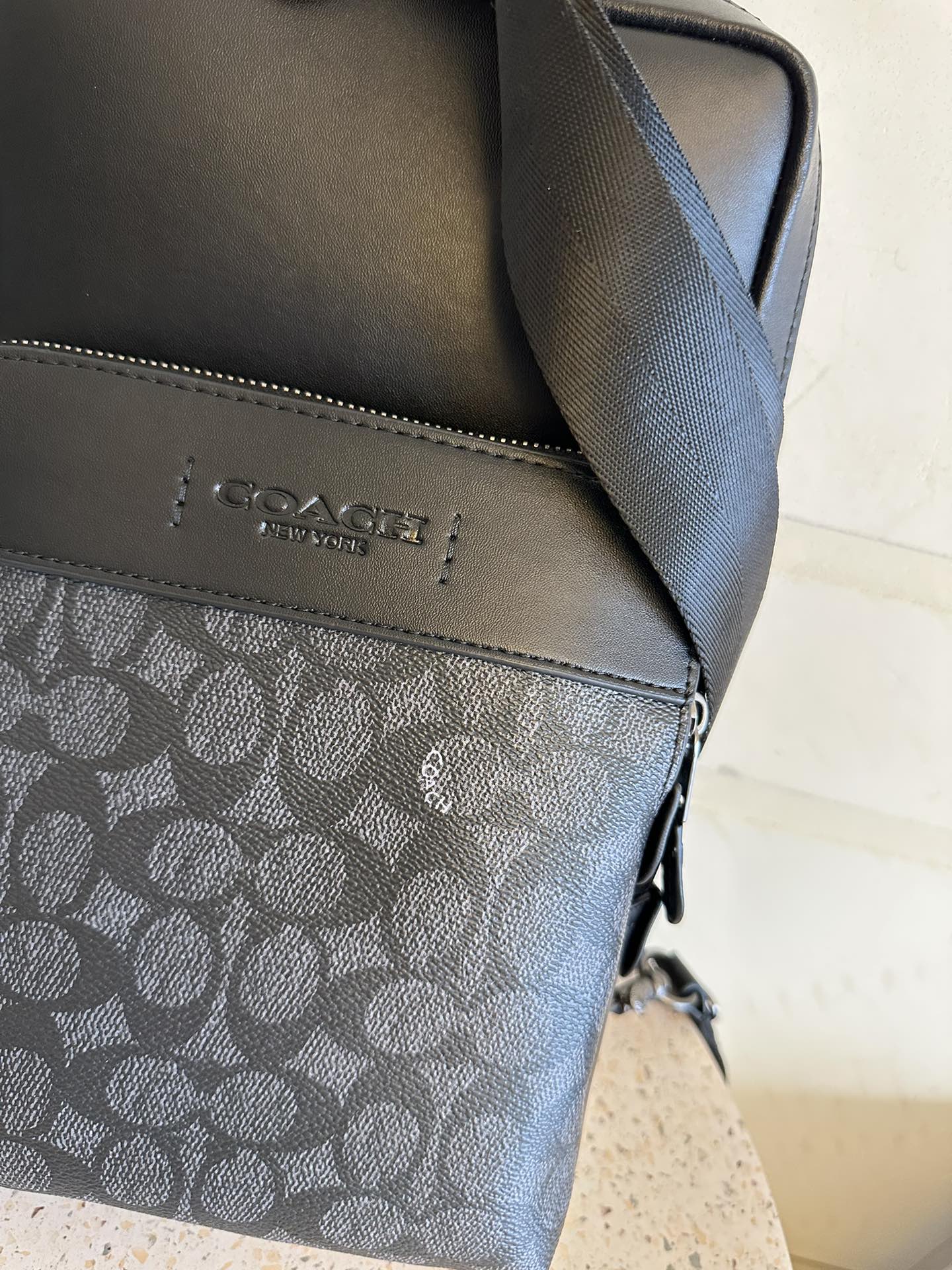 Coach Gotham Crossbody Bag in Signature Canvas C5332 C5331, Leather, Black 4 i1687579198 5924 7