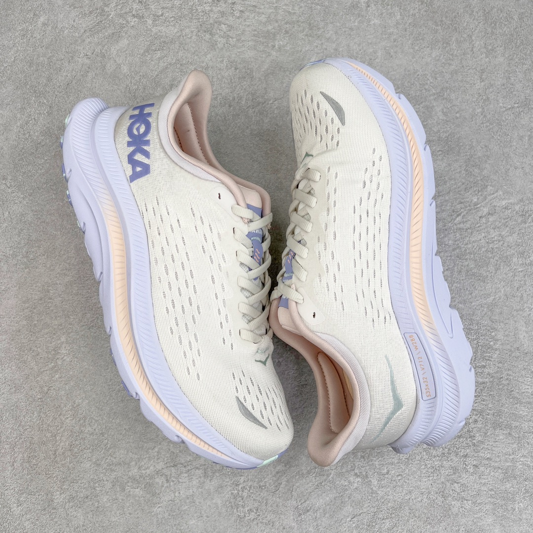 图片[3]-HOKA ONE ONE Kawana 运动鞋 设计采用再生植物纤维网纱制成独特的新型鞋面 工程网纱鞋面柔软透气 搭载 HOKA 标志性缓震中底 提供贴合脚感的同时 还带来有力的支撑 可以在不同速度下兼顾耐久性 是跑步新手和运动爱好者在多场景跑步、运动健身和日常通勤时的不二之选 前后掌 5mm 落差的缓震中底与凹槽设计外底结合速度型滚动平衡技术 可在步伐转换的过程中确保平稳过渡 加长版鞋跟和符合人体工学的跟腱部结构赋予运动爱好者轻盈舒适的脚感 KAWANA 以备受追捧的 MACH 4 作为灵感之源 鞋跟处的 SwallowTail™ 几何造型可在落地时缔造流畅稳定的步态 得以实现柔韧保护 后跟延伸而出的鞋提方便穿脱 全方位提升了整双鞋的穿着体验 尺码：36 36.5 37.5 38 38.5 39 40 40.5 41 42 42.5 43 44 44.5 45-选品中心