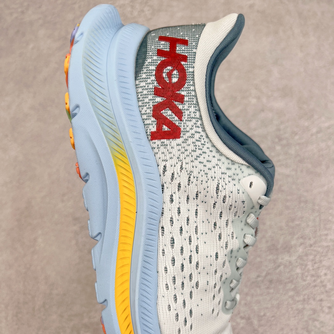 图片[6]-HOKA ONE ONE Kawana 运动鞋 设计采用再生植物纤维网纱制成独特的新型鞋面 工程网纱鞋面柔软透气 搭载 HOKA 标志性缓震中底 提供贴合脚感的同时 还带来有力的支撑 可以在不同速度下兼顾耐久性 是跑步新手和运动爱好者在多场景跑步、运动健身和日常通勤时的不二之选 前后掌 5mm 落差的缓震中底与凹槽设计外底结合速度型滚动平衡技术 可在步伐转换的过程中确保平稳过渡 加长版鞋跟和符合人体工学的跟腱部结构赋予运动爱好者轻盈舒适的脚感 KAWANA 以备受追捧的 MACH 4 作为灵感之源 鞋跟处的 SwallowTail™ 几何造型可在落地时缔造流畅稳定的步态 得以实现柔韧保护 后跟延伸而出的鞋提方便穿脱 全方位提升了整双鞋的穿着体验 尺码：36 36.5 37.5 38 38.5 39 40 40.5 41 42 42.5 43 44 44.5 45-选品中心