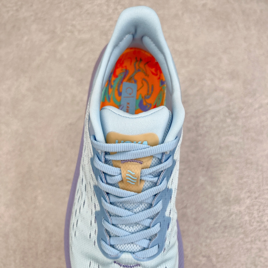 图片[5]-HOKA ONE ONE Kawana 运动鞋 设计采用再生植物纤维网纱制成独特的新型鞋面 工程网纱鞋面柔软透气 搭载 HOKA 标志性缓震中底 提供贴合脚感的同时 还带来有力的支撑 可以在不同速度下兼顾耐久性 是跑步新手和运动爱好者在多场景跑步、运动健身和日常通勤时的不二之选 前后掌 5mm 落差的缓震中底与凹槽设计外底结合速度型滚动平衡技术 可在步伐转换的过程中确保平稳过渡 加长版鞋跟和符合人体工学的跟腱部结构赋予运动爱好者轻盈舒适的脚感 KAWANA 以备受追捧的 MACH 4 作为灵感之源 鞋跟处的 SwallowTail™ 几何造型可在落地时缔造流畅稳定的步态 得以实现柔韧保护 后跟延伸而出的鞋提方便穿脱 全方位提升了整双鞋的穿着体验 尺码：36 36.5 37.5 38 38.5 39 40 40.5 41 42 42.5 43 44 44.5 45-选品中心