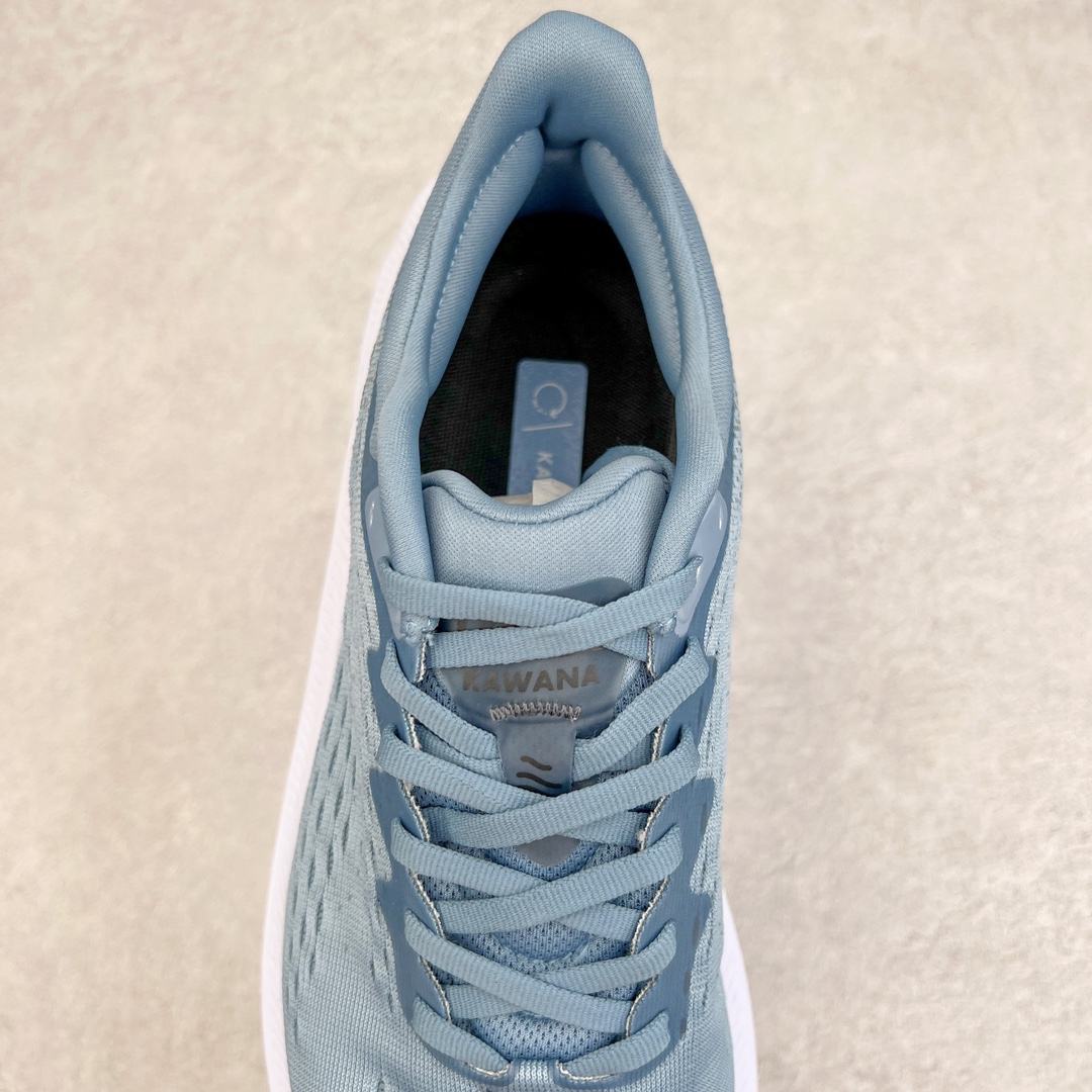 图片[5]-HOKA ONE ONE Kawana 运动鞋 设计采用再生植物纤维网纱制成独特的新型鞋面 工程网纱鞋面柔软透气 搭载 HOKA 标志性缓震中底 提供贴合脚感的同时 还带来有力的支撑 可以在不同速度下兼顾耐久性 是跑步新手和运动爱好者在多场景跑步、运动健身和日常通勤时的不二之选 前后掌 5mm 落差的缓震中底与凹槽设计外底结合速度型滚动平衡技术 可在步伐转换的过程中确保平稳过渡 加长版鞋跟和符合人体工学的跟腱部结构赋予运动爱好者轻盈舒适的脚感 KAWANA 以备受追捧的 MACH 4 作为灵感之源 鞋跟处的 SwallowTail™ 几何造型可在落地时缔造流畅稳定的步态 得以实现柔韧保护 后跟延伸而出的鞋提方便穿脱 全方位提升了整双鞋的穿着体验 尺码：36 36.5 37.5 38 38.5 39 40 40.5 41 42 42.5 43 44 44.5 45-选品中心