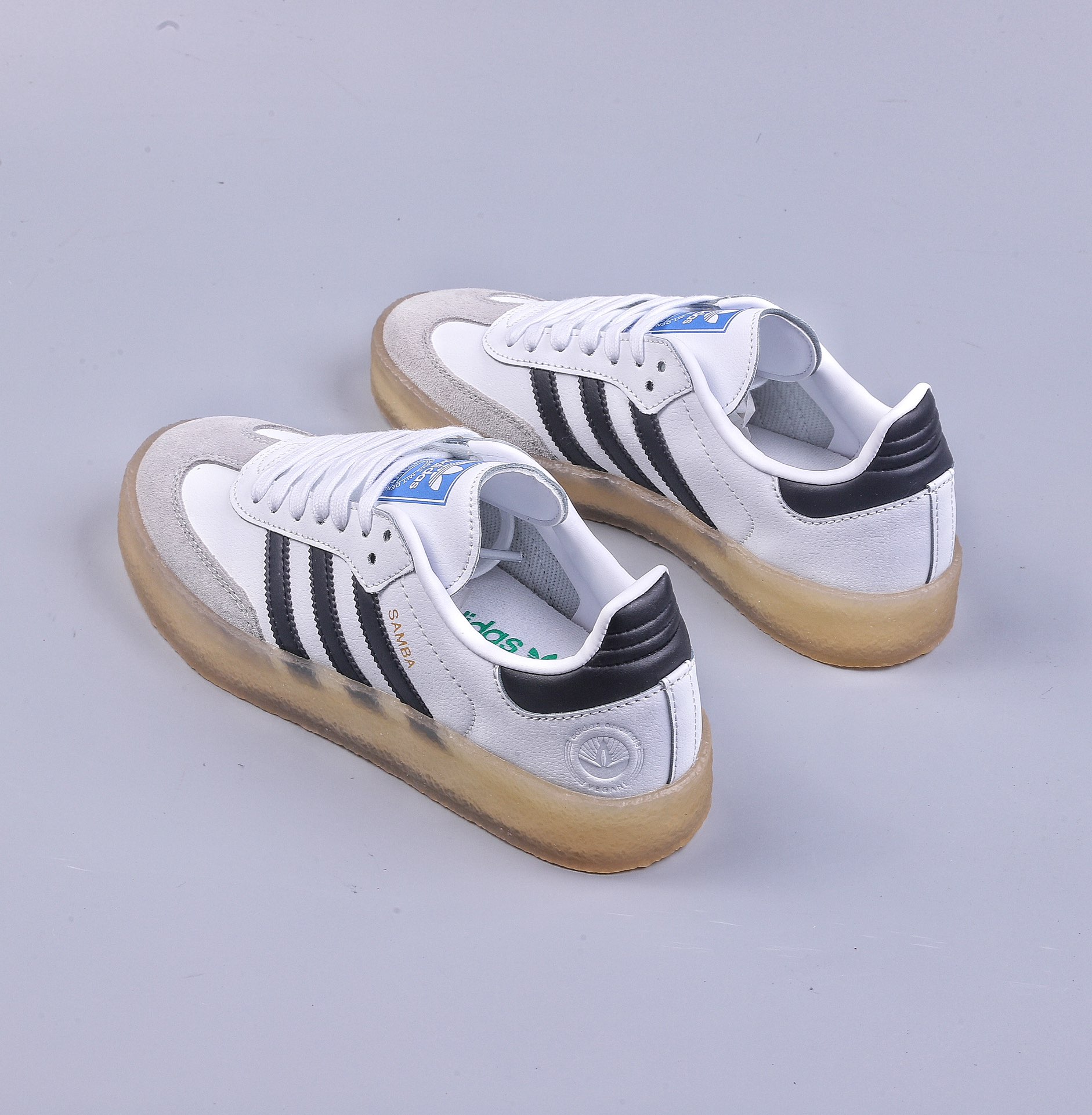 adidas SAMBA KITH CLARKS clover retro casual non-slip wear-resistant low-top sneakers FW2466