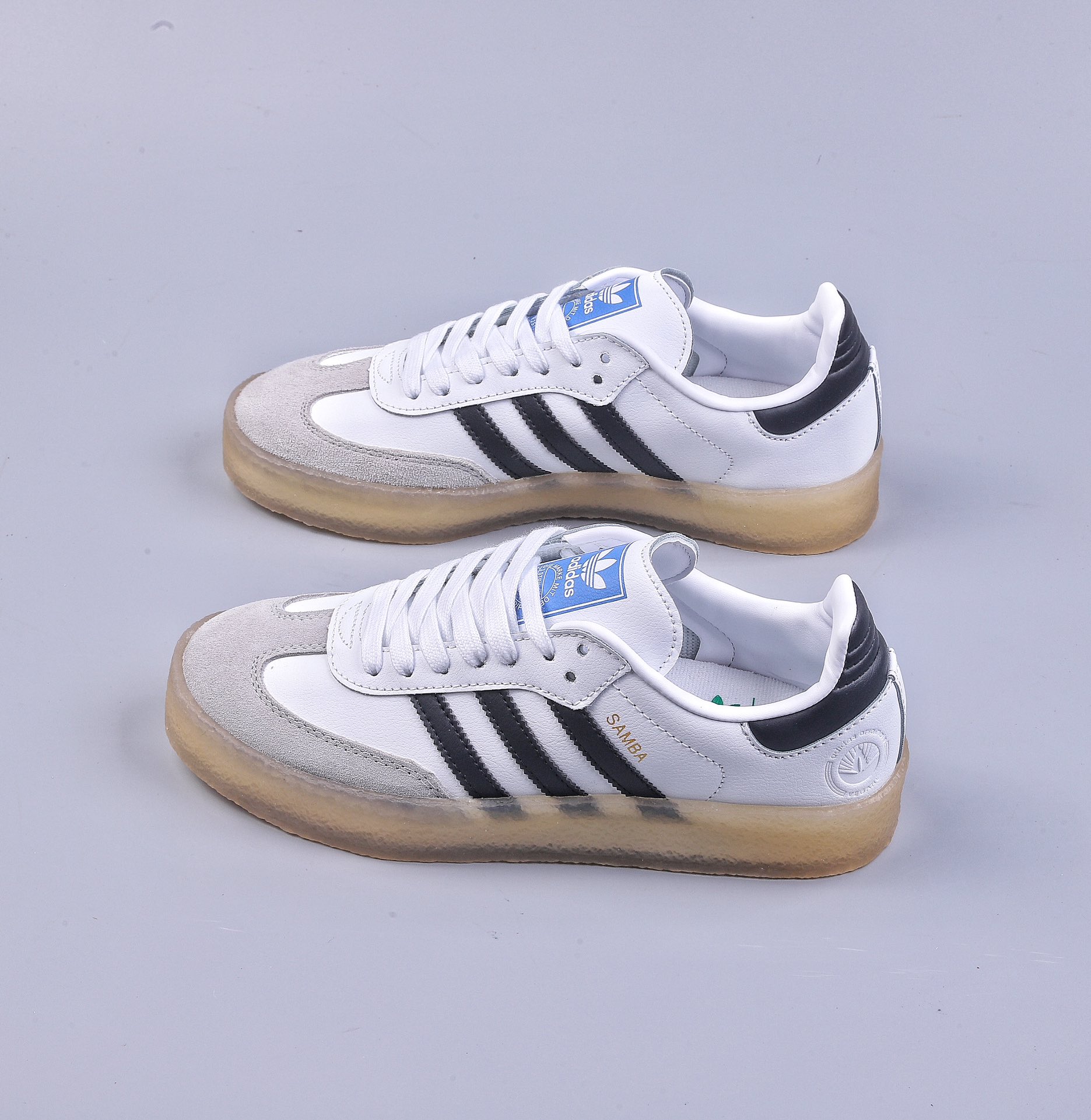 adidas SAMBA KITH CLARKS clover retro casual non-slip wear-resistant low-top sneakers FW2466