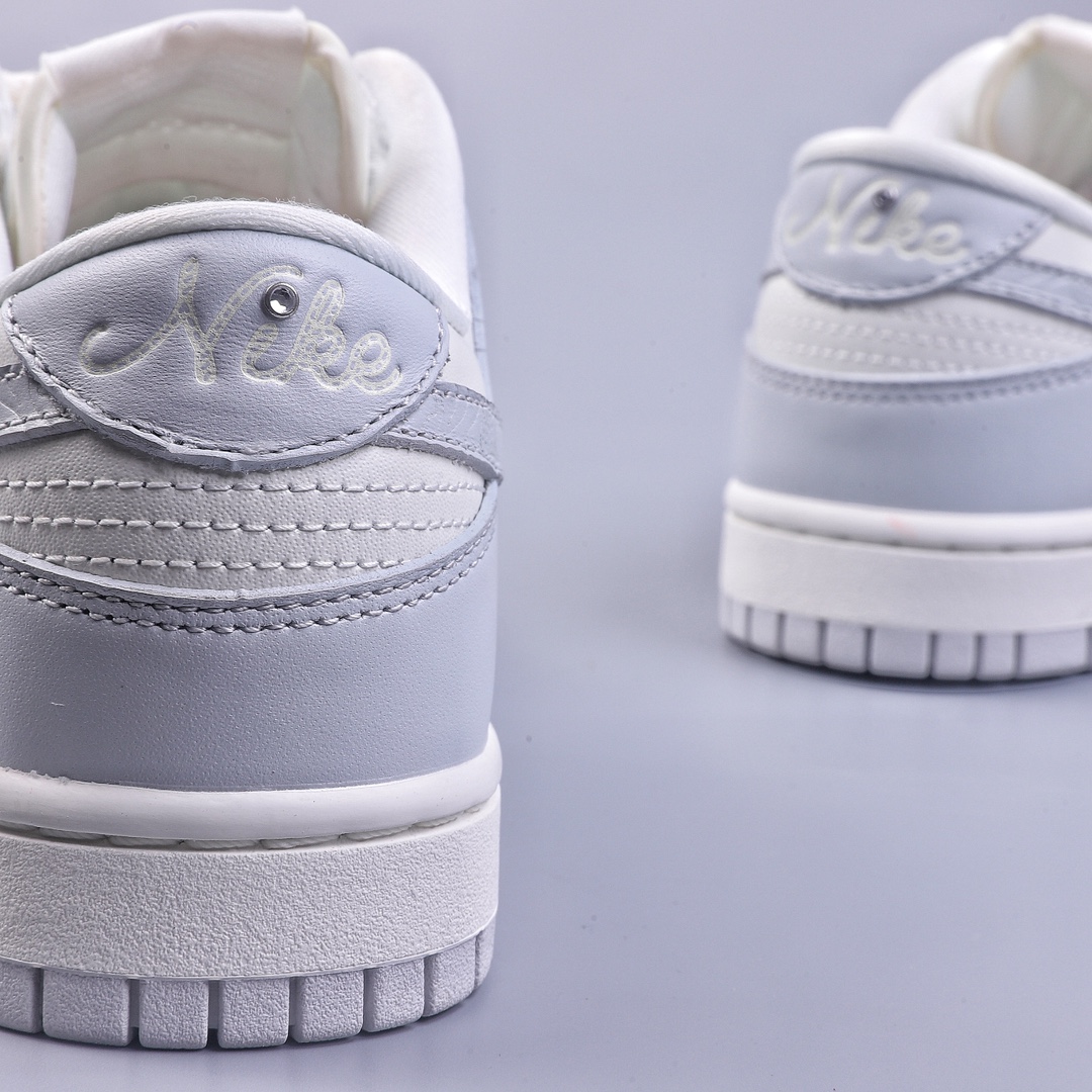 280 A Nike Dunk Low ”Needlework” 浮雕 灰白 SB低帮运动休闲板鞋  FJ4553-133