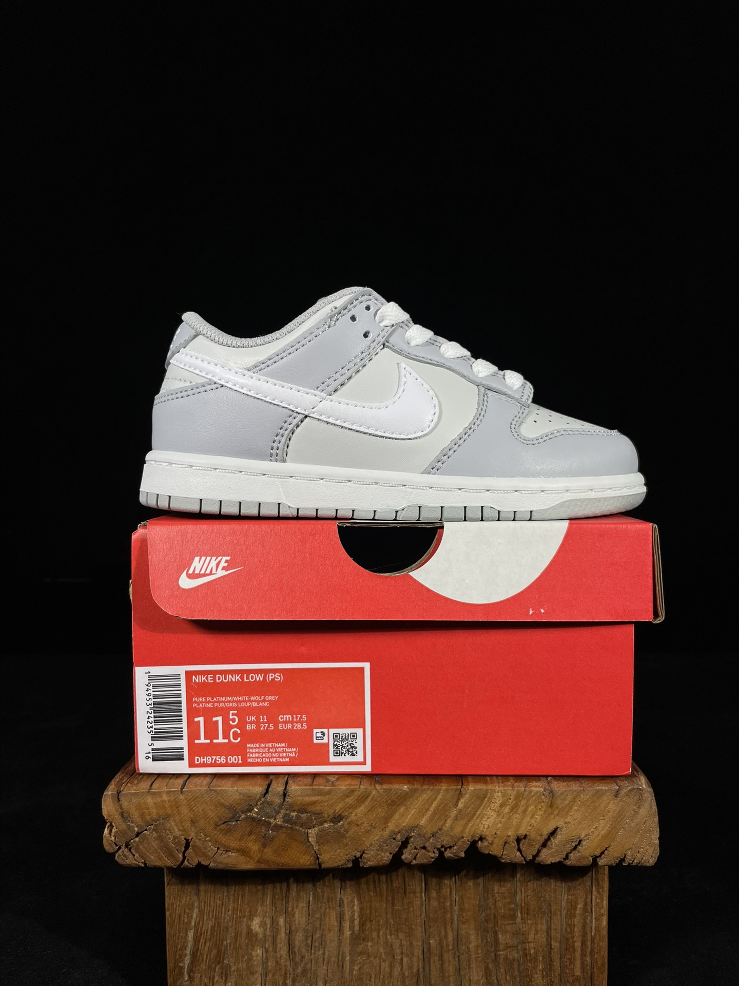 特价清货 福利特价‼️ 核心价格表私 
童鞋dunk 灰白色
C版大厂出品，比市面小厂童鞋品质好太多了！