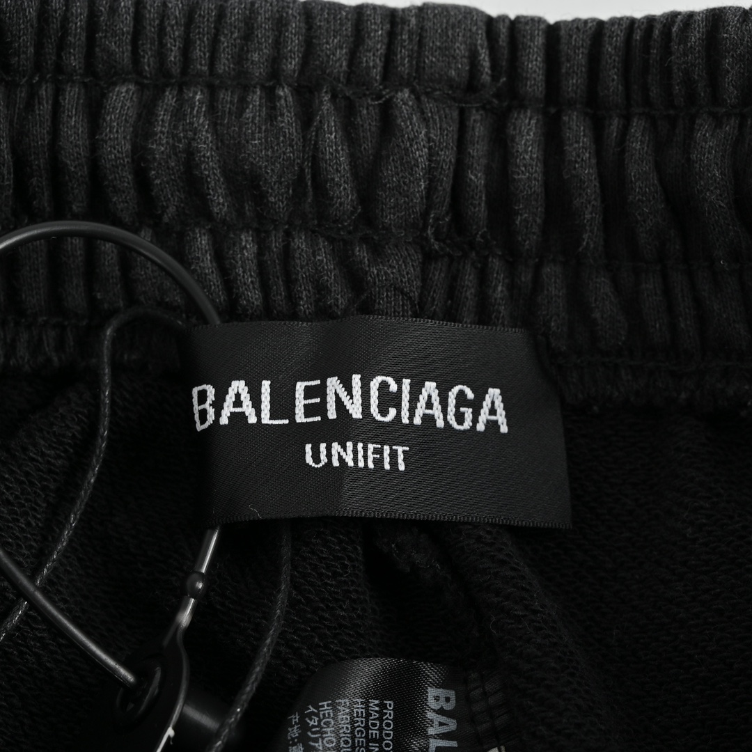 240 Balenciga/巴黎世家 23ss 喷墨涂鸦水洗长裤