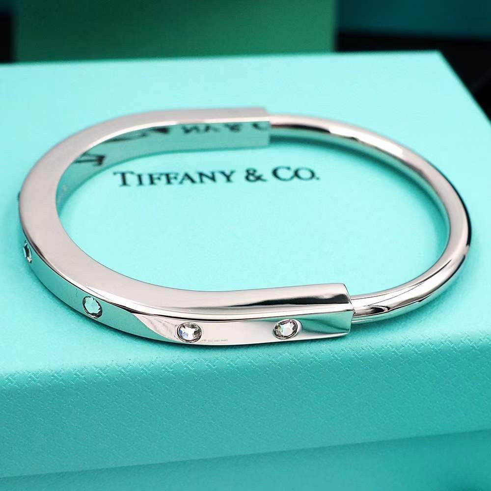 Tiffany & Co. Tiffany&Co. Lock银色三钻锁头手镯