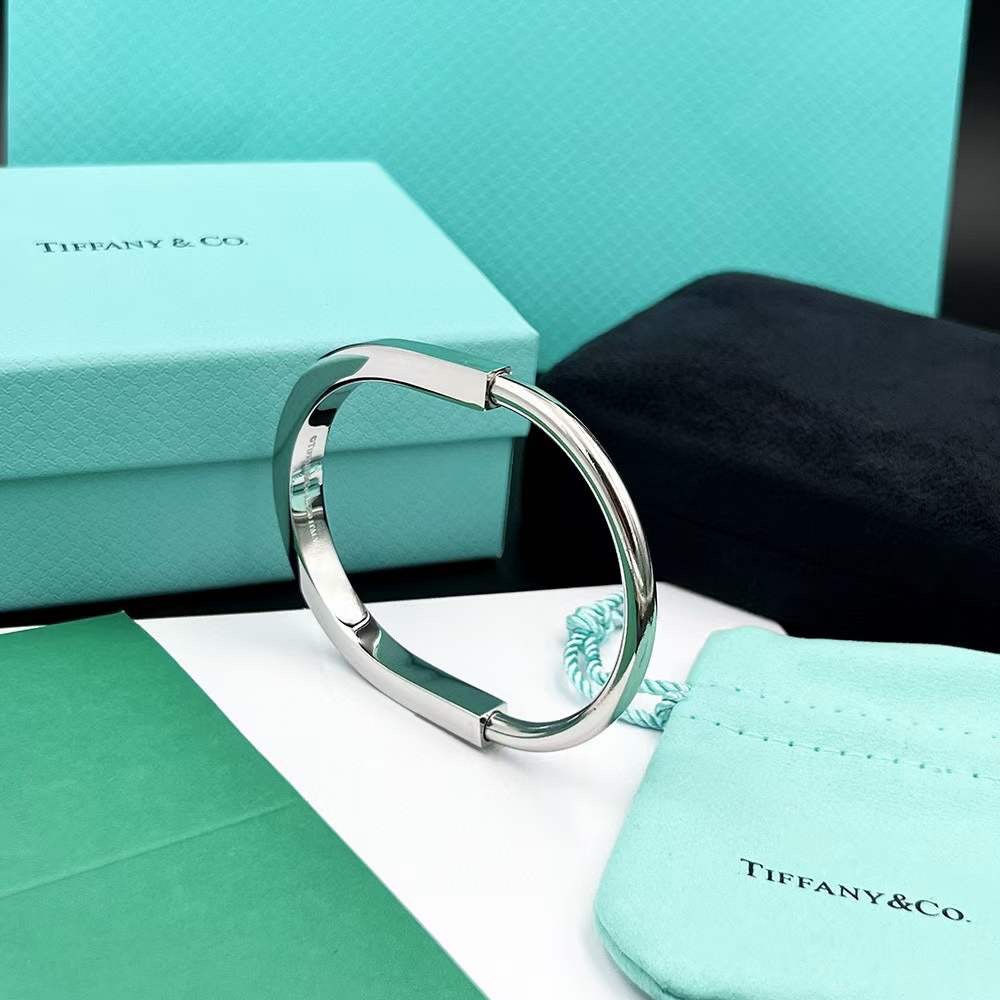 Tiffany & Co. Tiffany Lock系列 银色 无钻‬头手镯