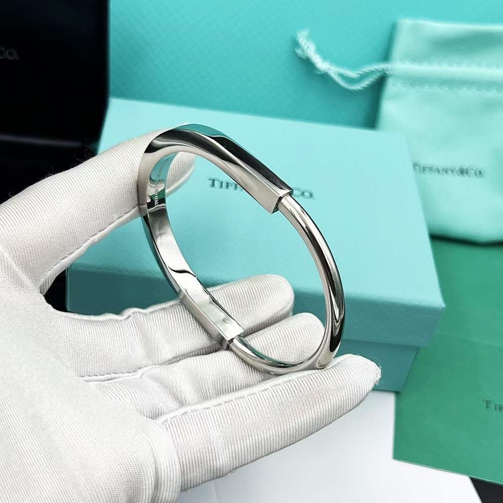 Tiffany & Co. Tiffany Lock系列 银色 无钻‬头手镯