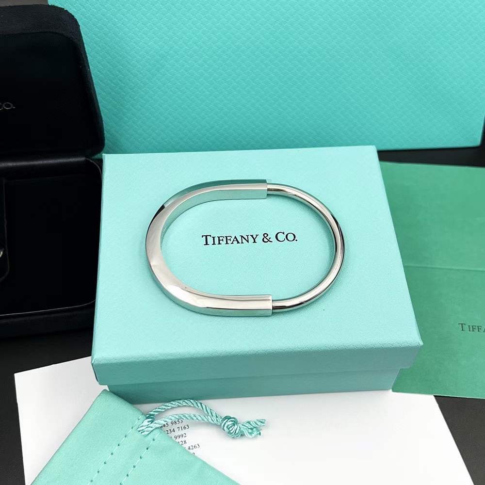Tiffany & Co. Tiffany Lock系列 银色 无钻‬头手镯
