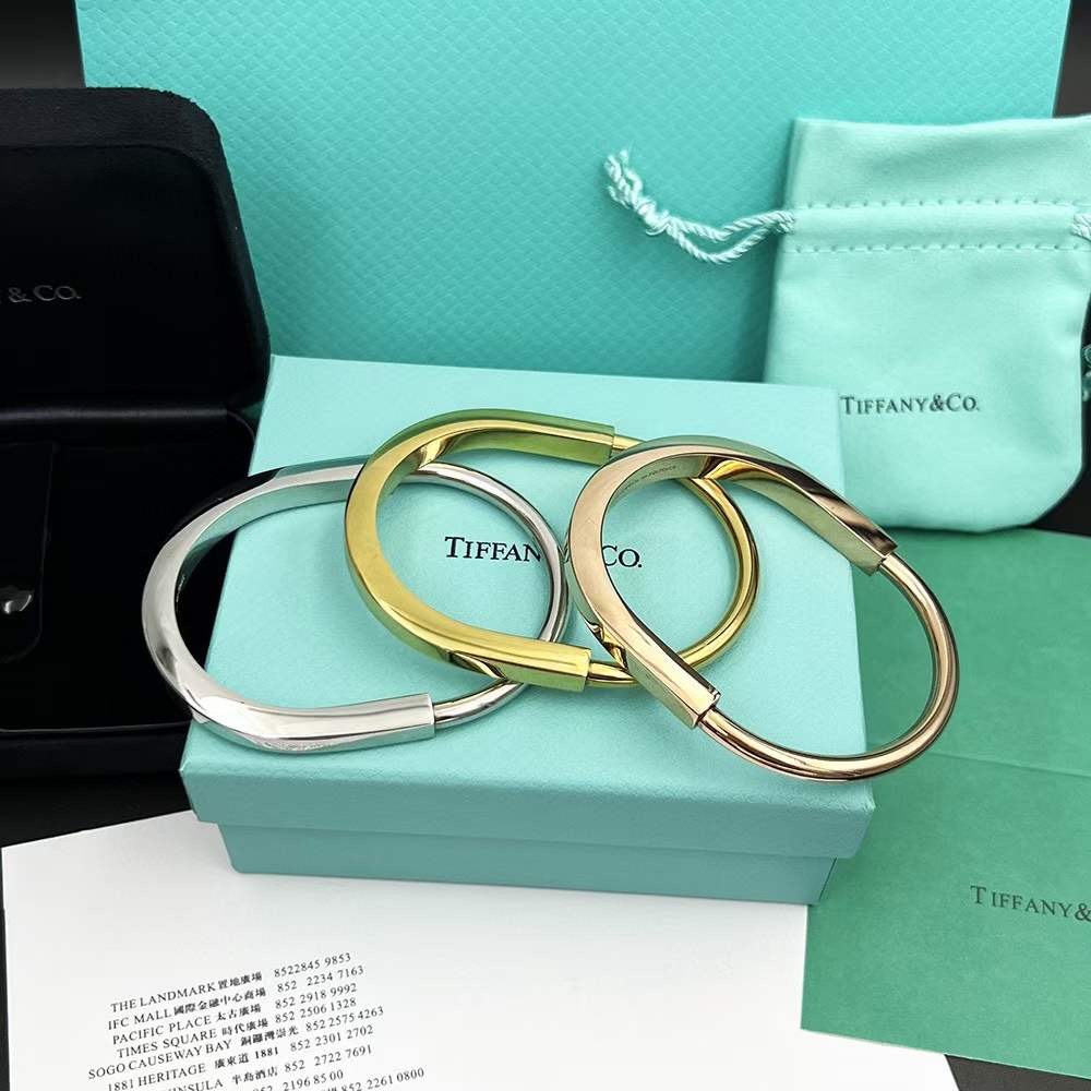 Tiffany & Co. Tiffany Lock系列 银色 无钻‬头手镯