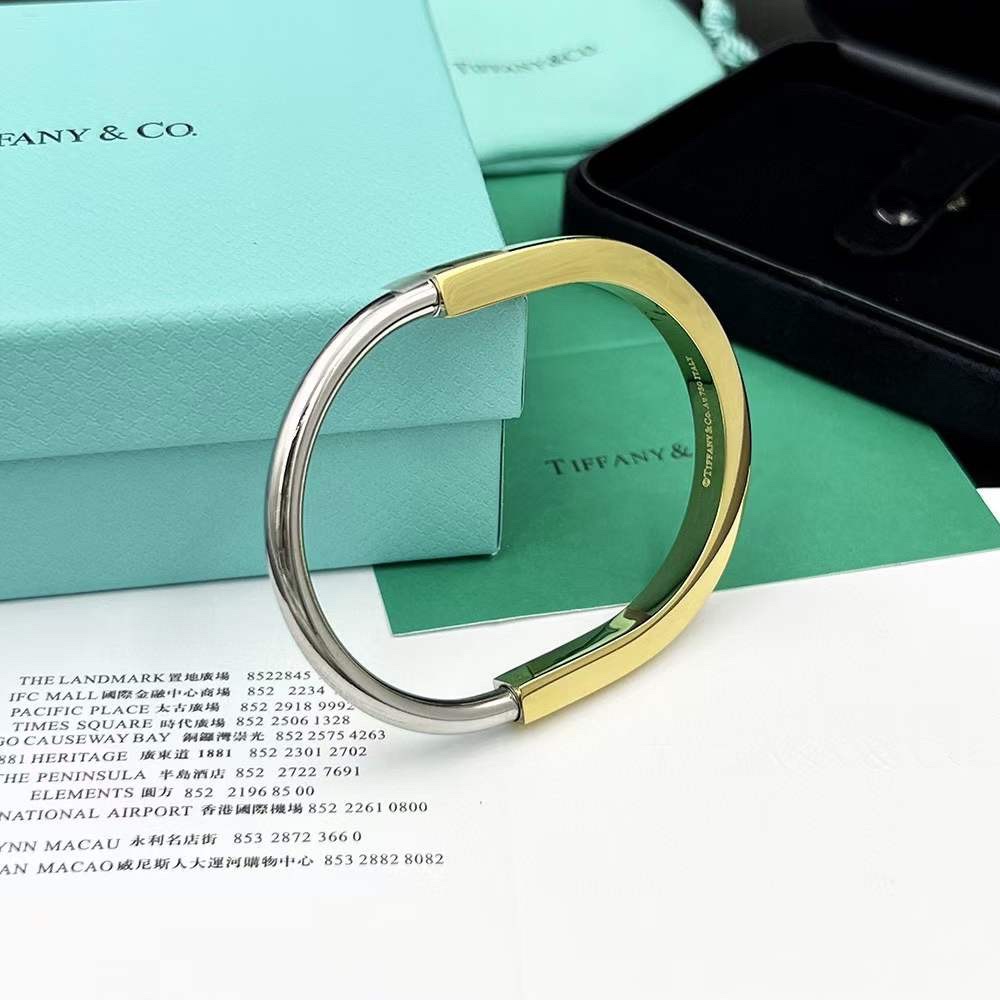 Tiffany & Co. Tiffany Lock系列 分色 无‮锁钻‬头手镯