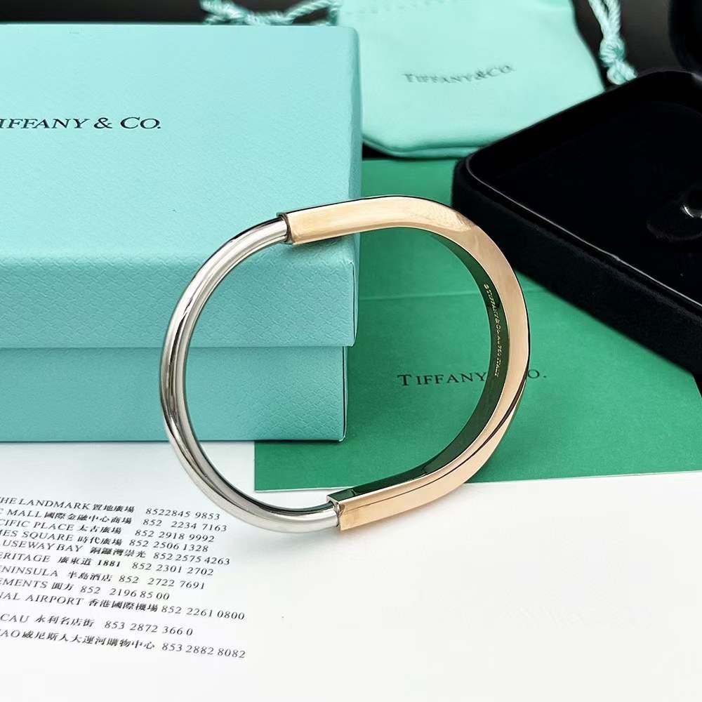 Tiffany & Co. Tiffany Lock系列 分色 无‮锁钻‬头手镯