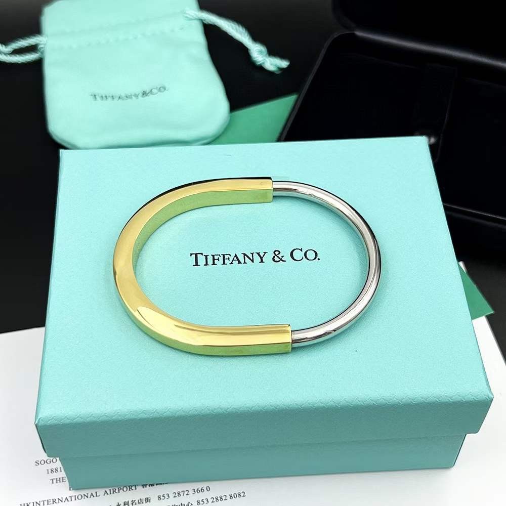Tiffany & Co. Tiffany Lock系列 分色 无‮锁钻‬头手镯