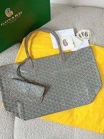 Good
 Goyard Tote Bags Blue Green Grey Milk Tea Color Pink Mini