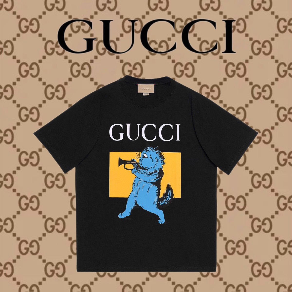 Gucci Abbigliamento T-Shirt Stampa Unisex Cotone pettinato Maniche corte