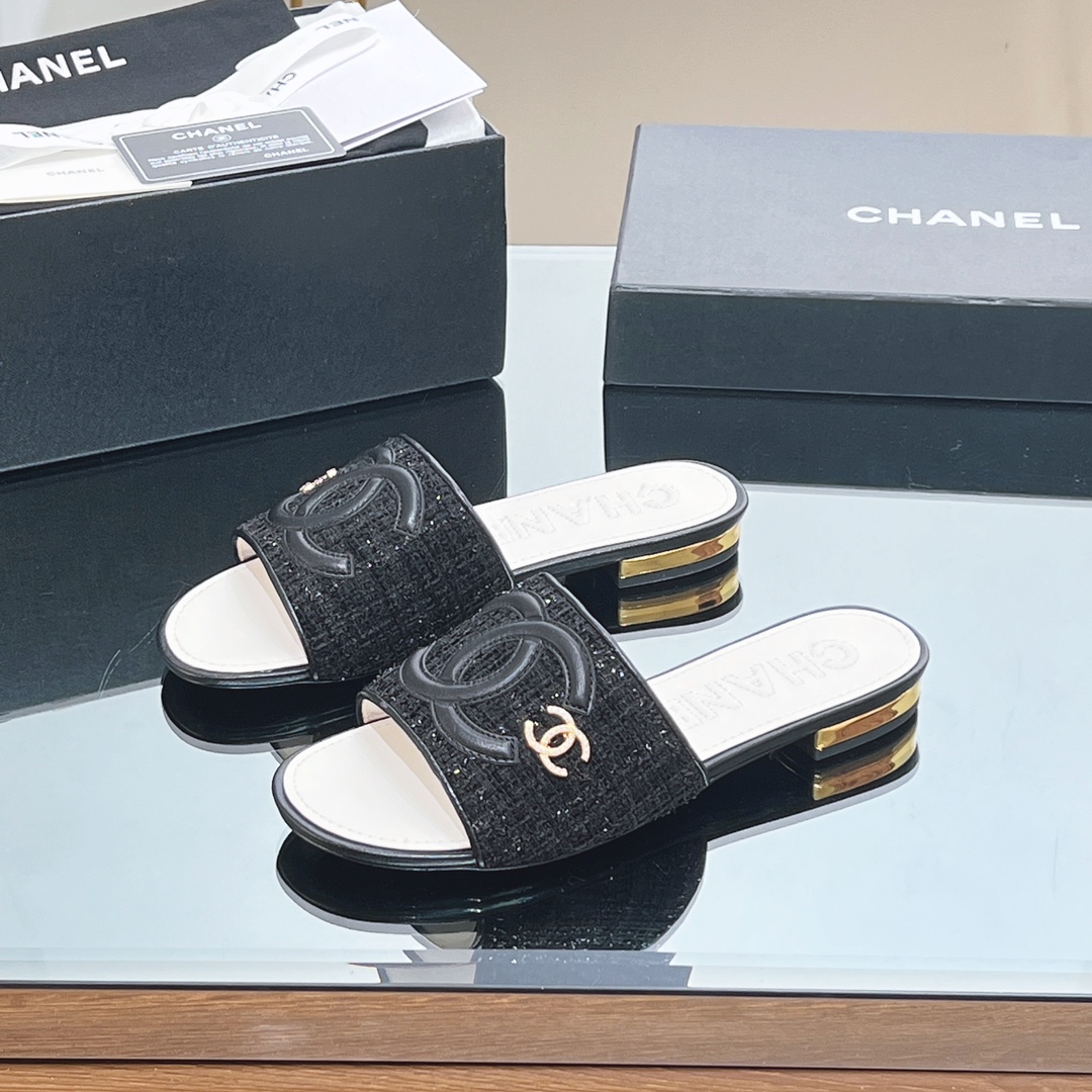 How to start selling replica
 Chanel Shoes Slippers Embroidery Genuine Leather Sheepskin Weave