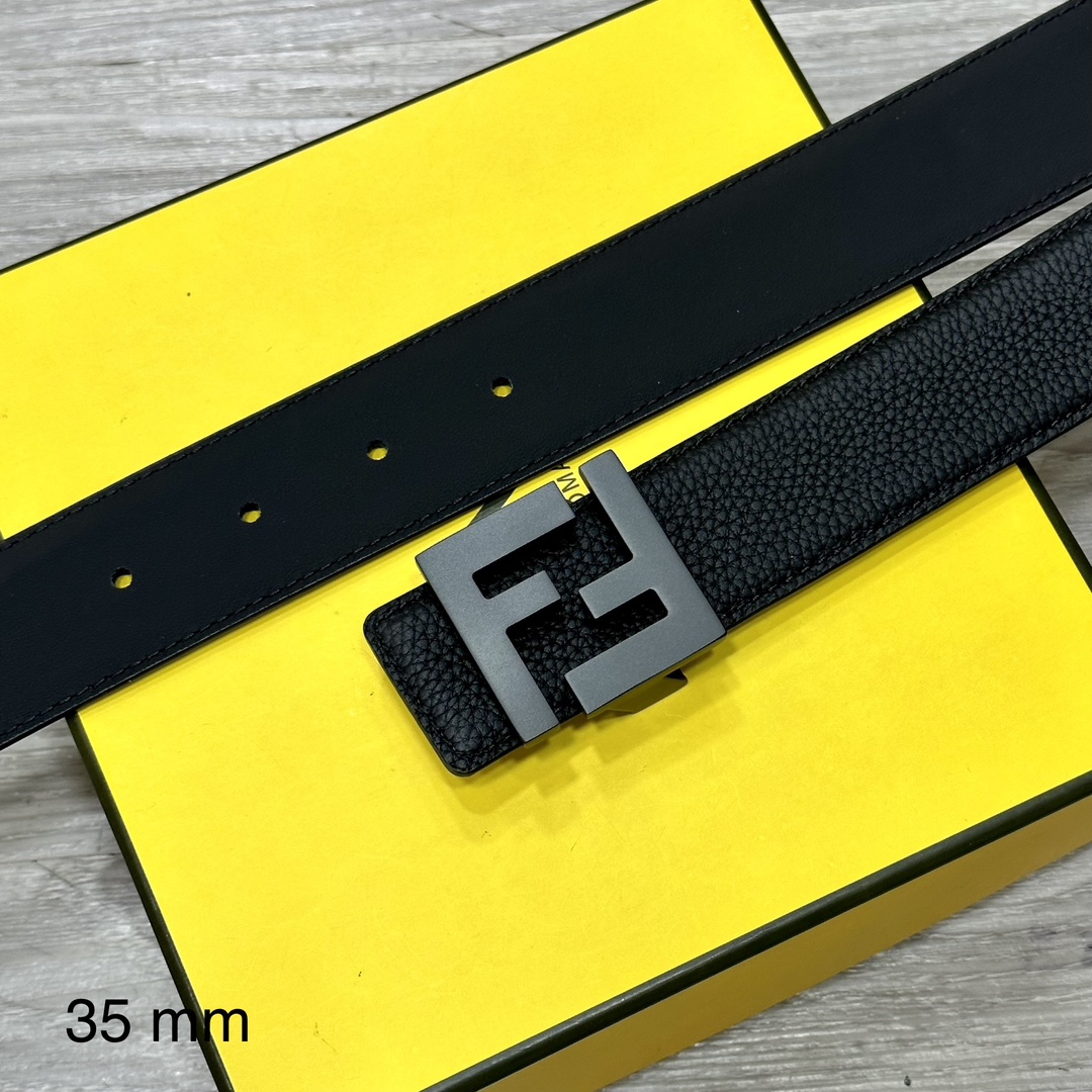 [Fendi Belts]FENDl Fendi width 35MM original original double-sided top-layer c