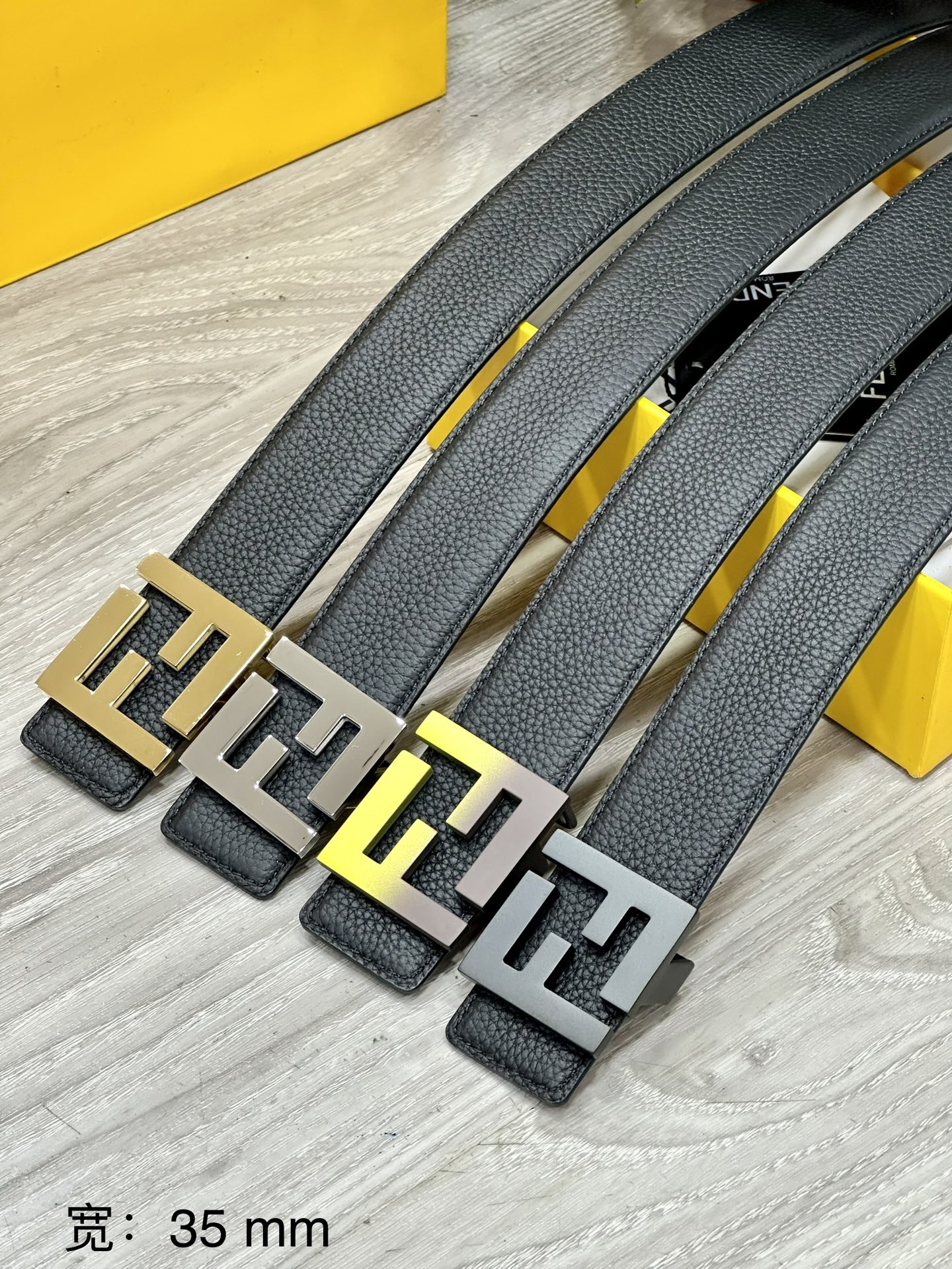 [Fendi Belts]FENDl Fendi width 35MM original original double-sided top-layer c