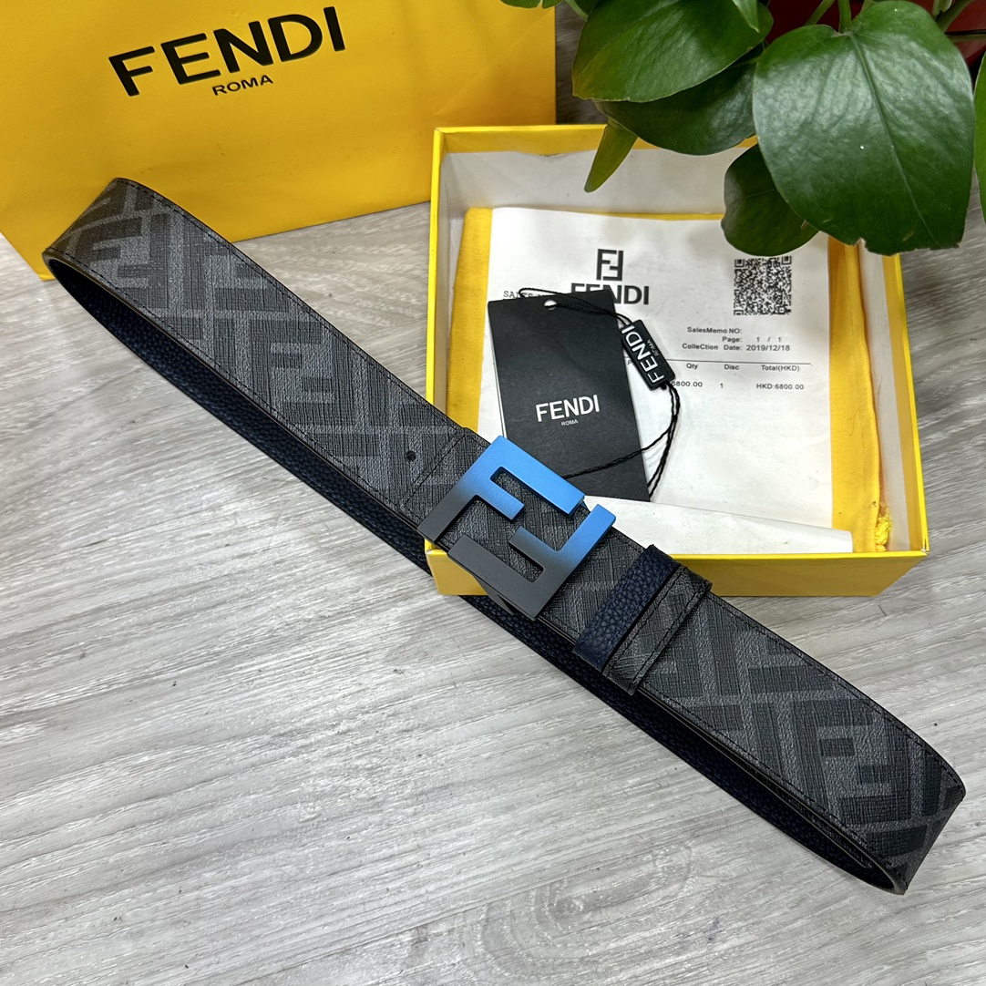 FENDI芬迪专柜同款宽4.0CM双