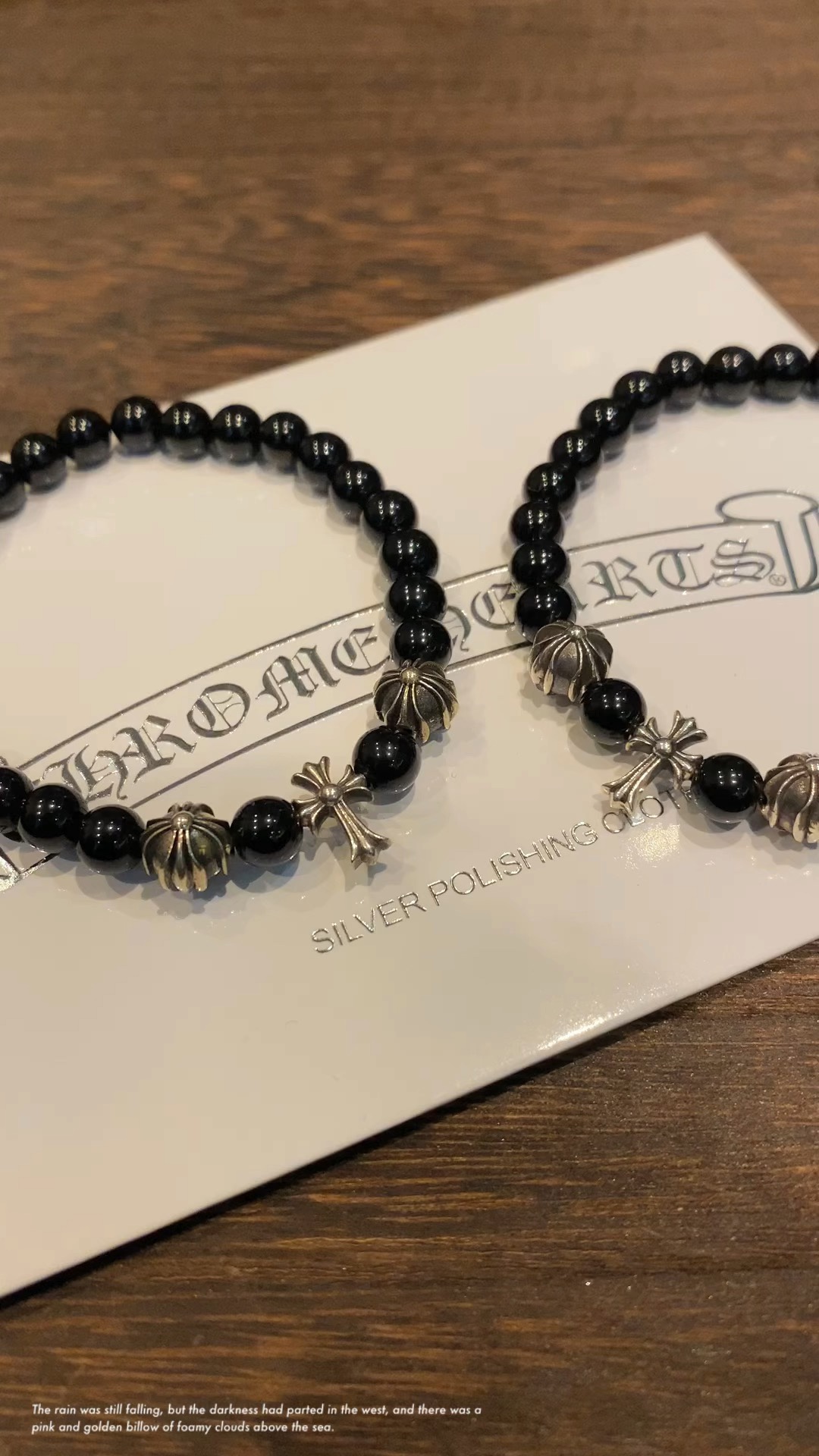 Silver bead bracelet