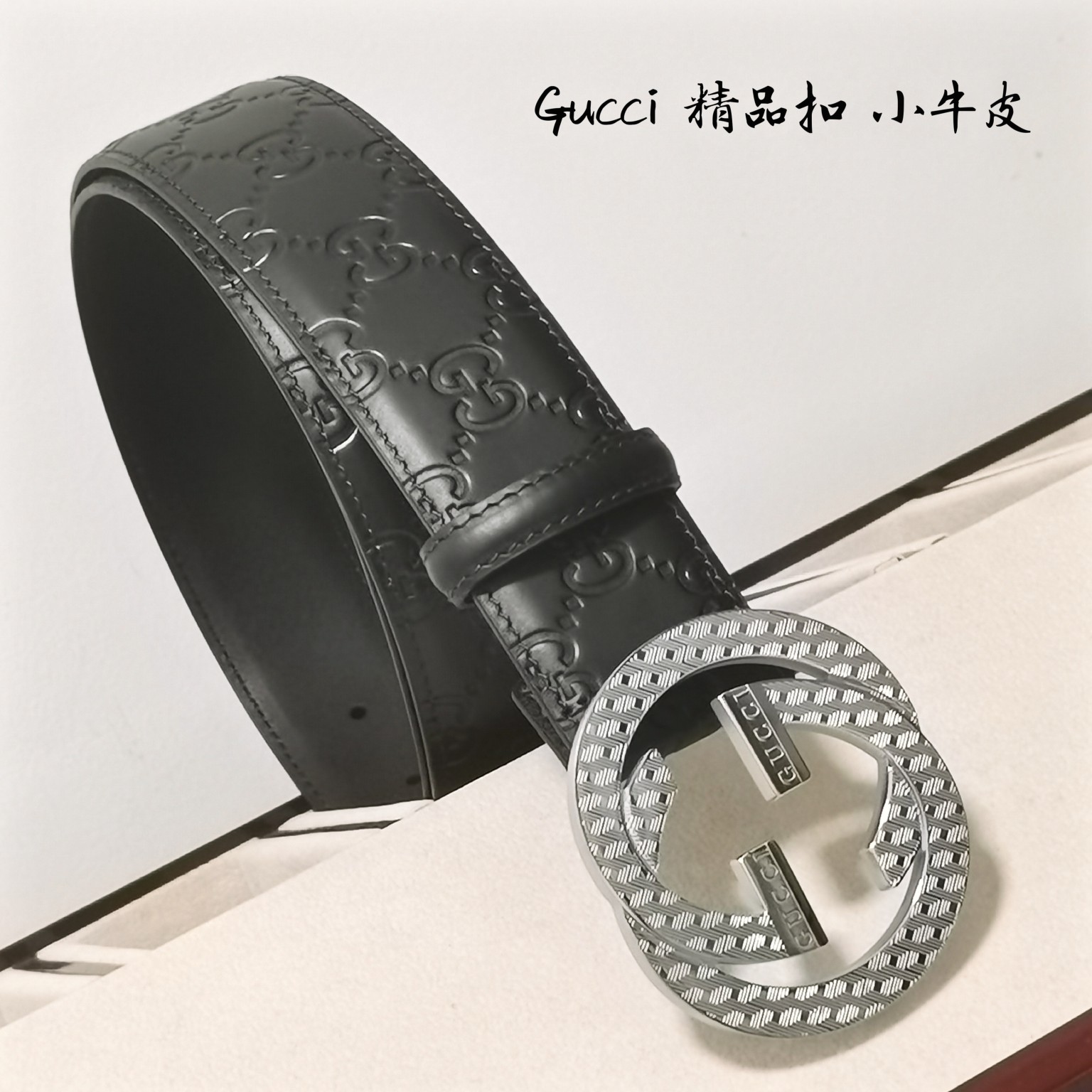 GUCCi古奇男士宽度4.0CM简单