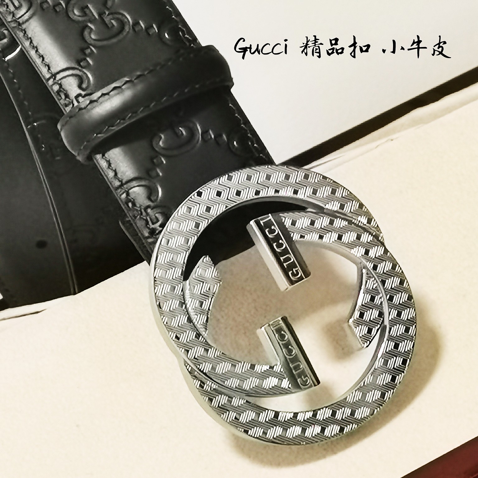 GUCCi古奇男士宽度4.0CM简单