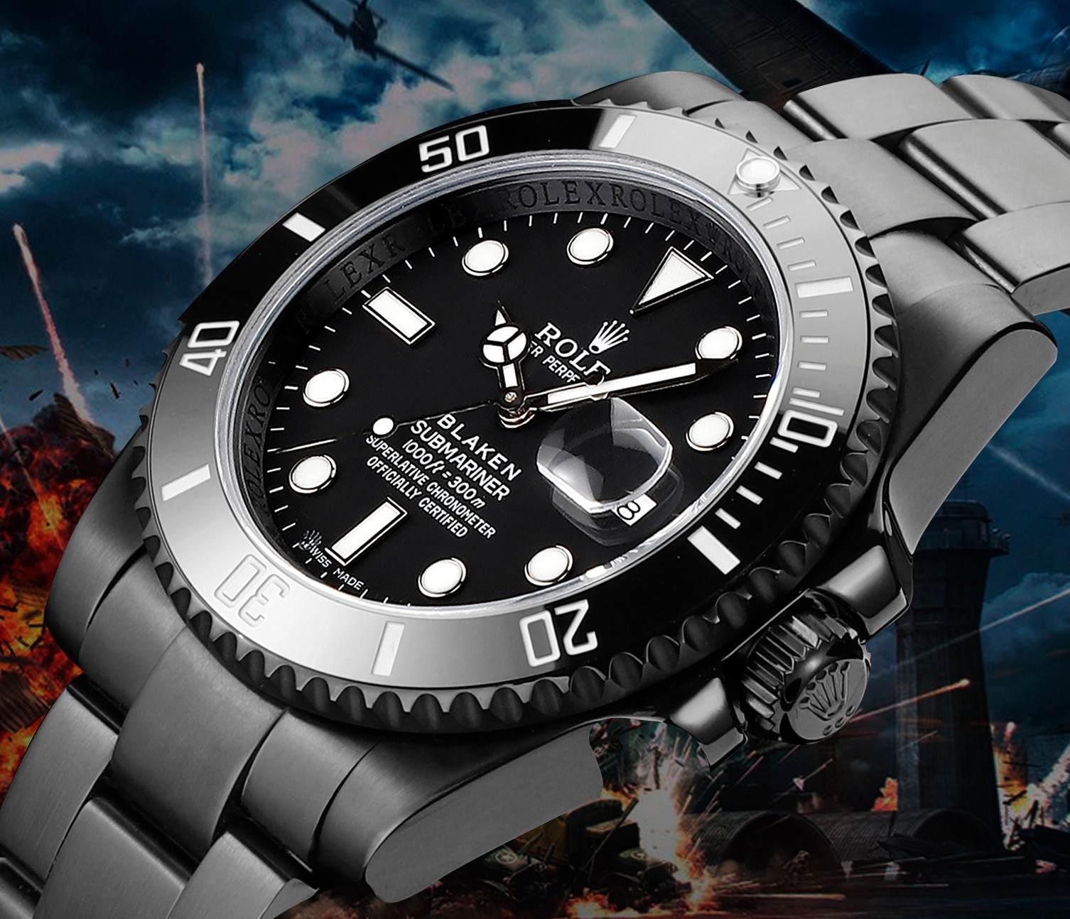 ROLEX 水鬼系列 机械腕表男,手表 3