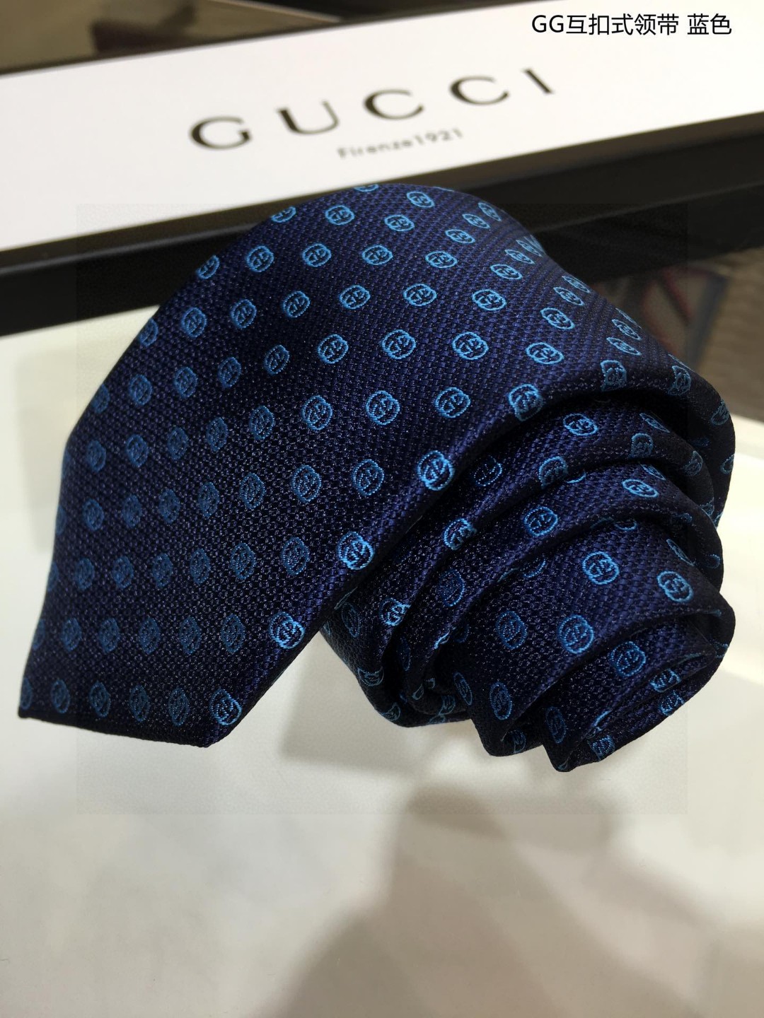 G家专柜新款GG互扣式领带稀有采用经