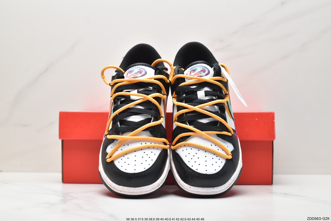 板鞋, Nike Dunk Low, Nike Dunk, NIKE, FD4623-138, Dunk Low, Dunk - 耐克 Nike Dunk Low 解构 高街时尚 活力三勾 低帮 休闲运动板鞋 女款 黑白 FD4623-138